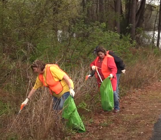 Friends of Broadway Lake Tackle Litter in Their Community