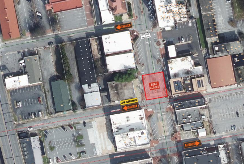 Short Section Of North Main Street Closed this Week