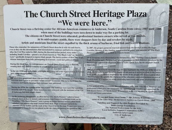 Church Street Plaza Reminder of Once-Thriving Cultural Center