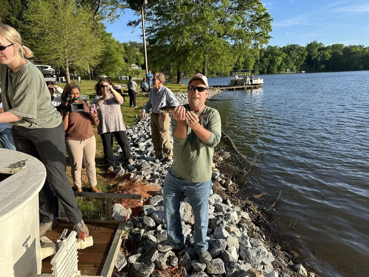SCDNR Adds Carp to Fight Weeds in Broadway Lake