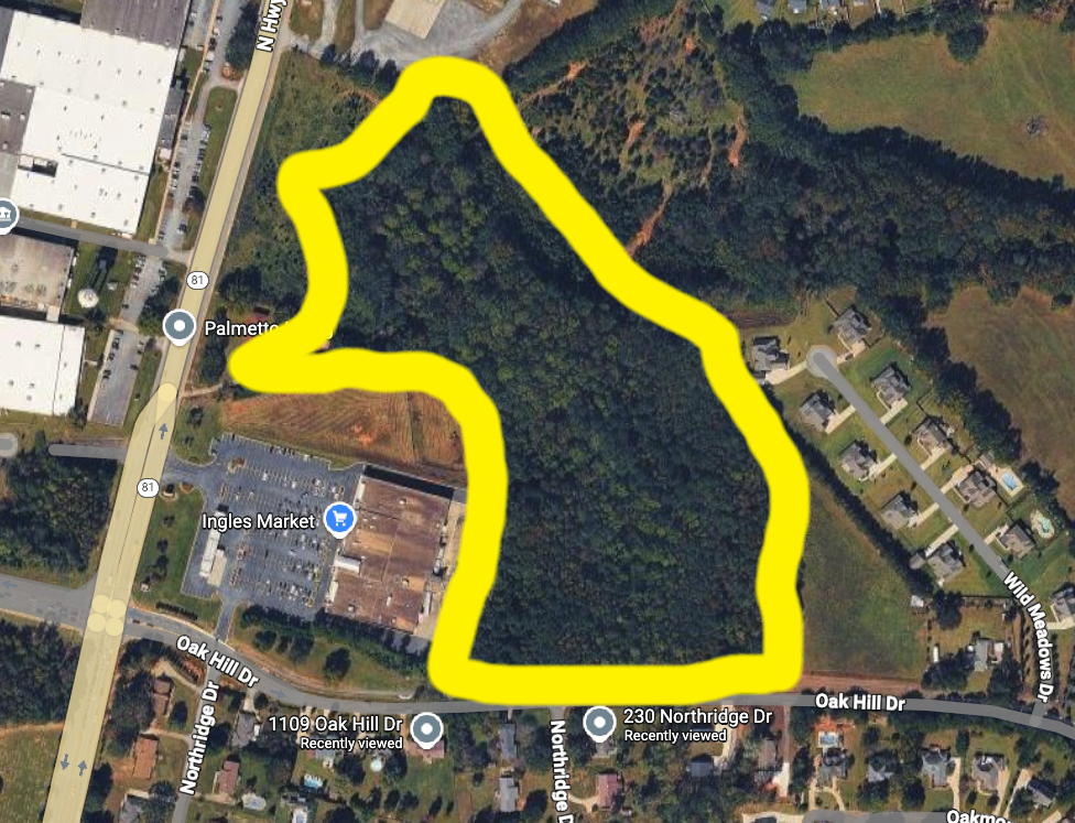 Oak Hill Drive Rezoning on Planning Commission Agenda Tonight