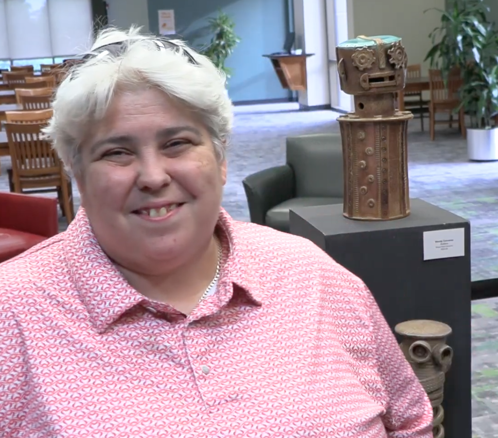 Library Hosts Exhibit of Work by Art Slam Winner