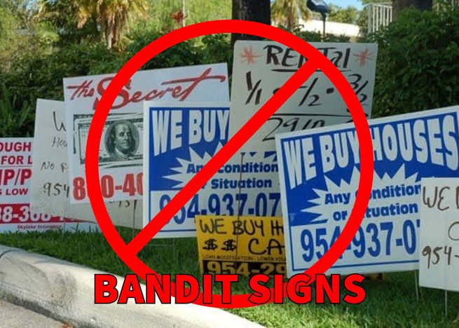 County to Boost Efforts to Remove Illegal Signs