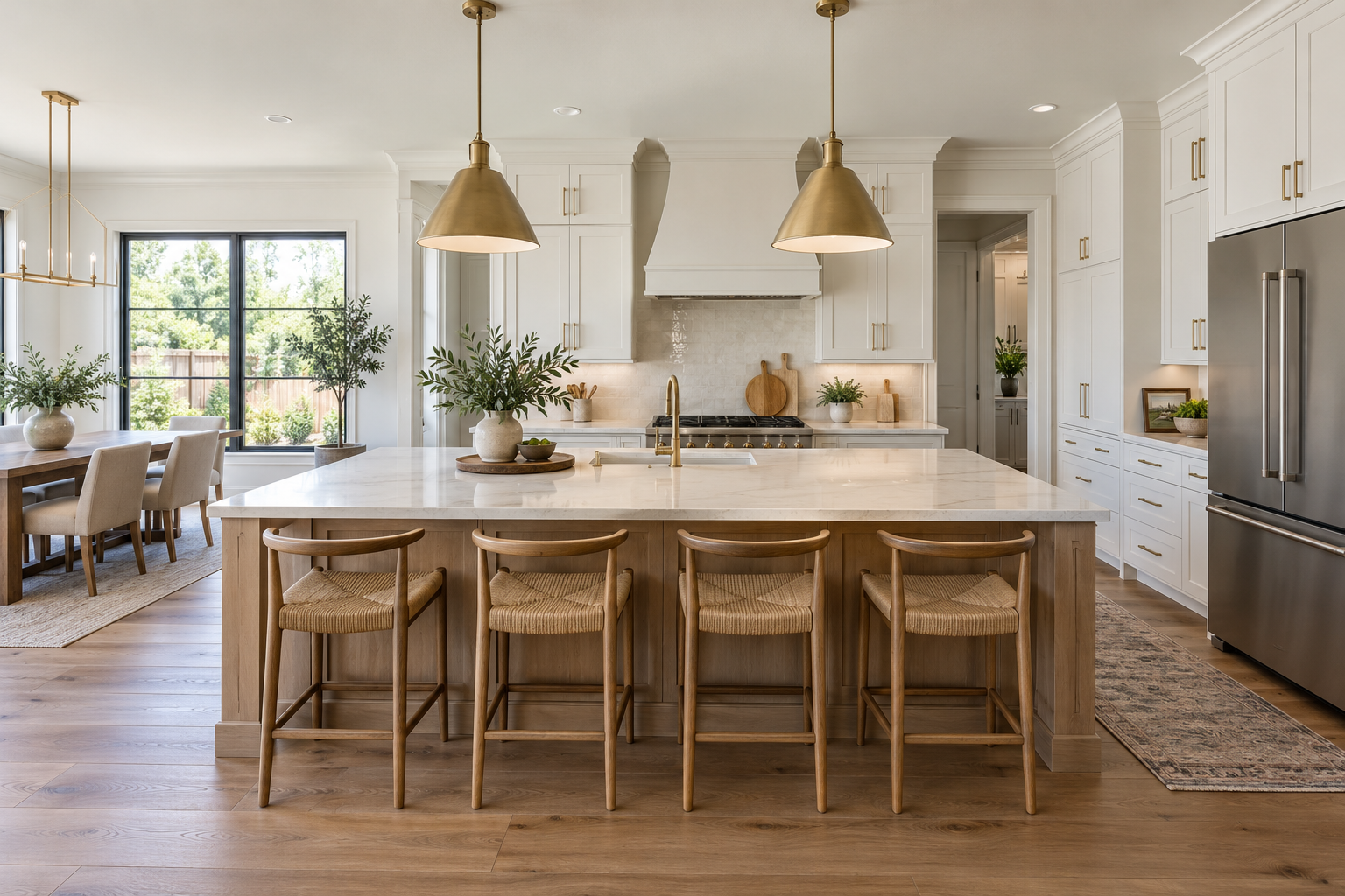 Kitchen — AI-generated interior concept. Illustrative example, not a photographed client property.