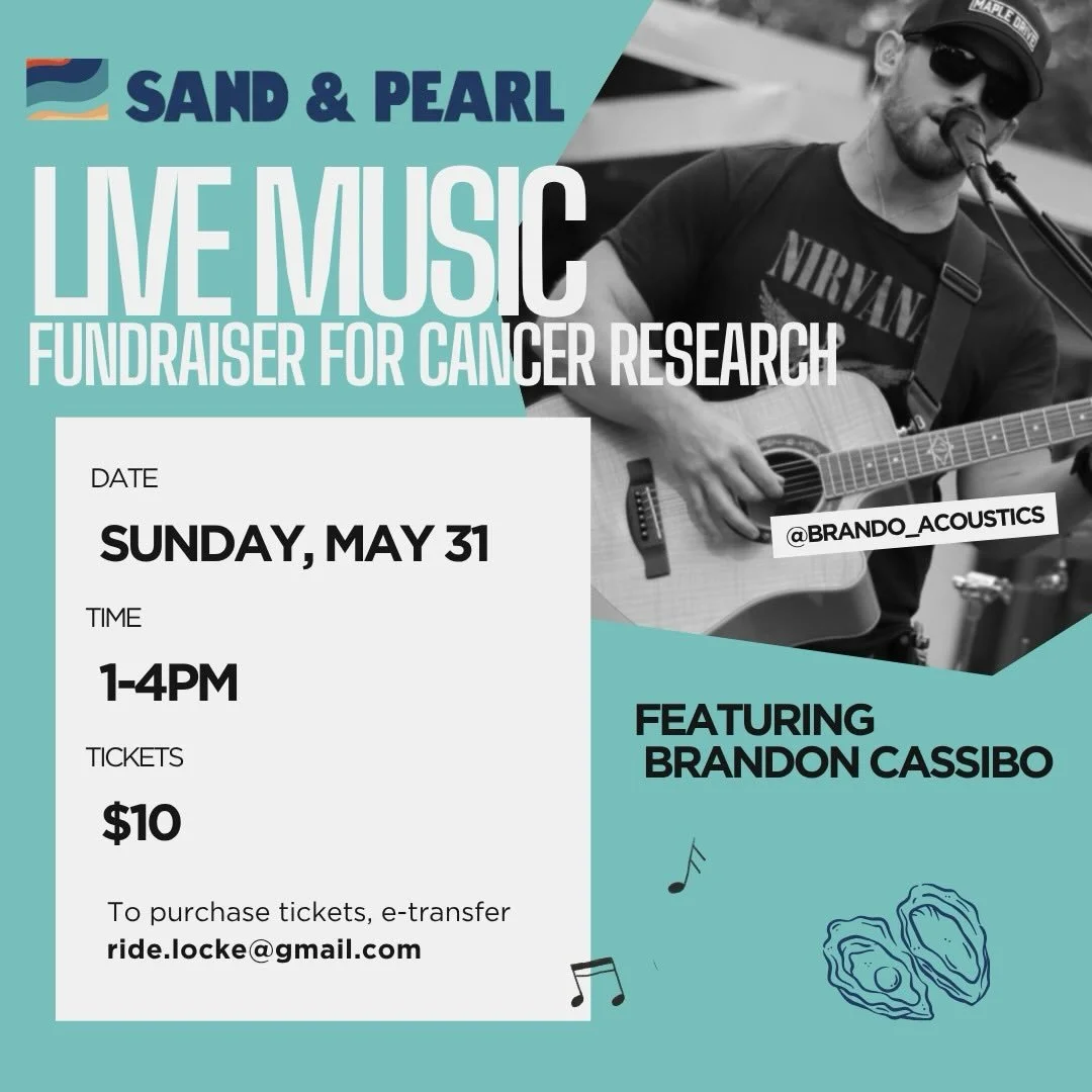 Join us Sunday, May 31st as we come together to support two members of the Sand &amp; Pearl family raising funds for cancer research 💛

This incredible father-daughter duo is riding with @pmcfride, and we&rsquo;re throwing a party to help them reach