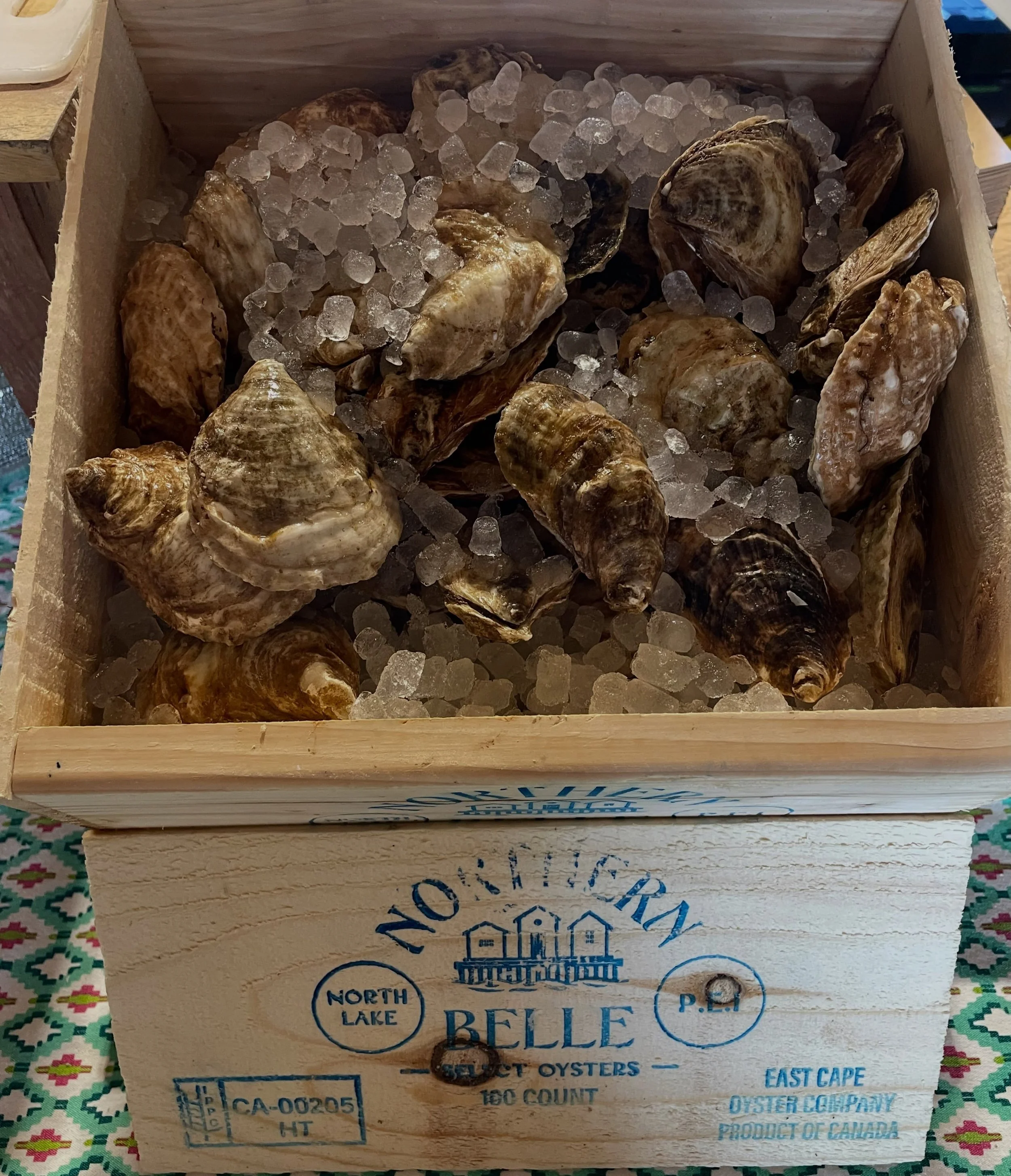 Oysters from PEI!! 

Come sea us today here in Prince Edward County!

@sandandpearlpec 
AND 
@barebonesdistillery 

And if you are in Toronto get thee to @rodneysoysterhouse for the Ontario Shucking Championship!!!