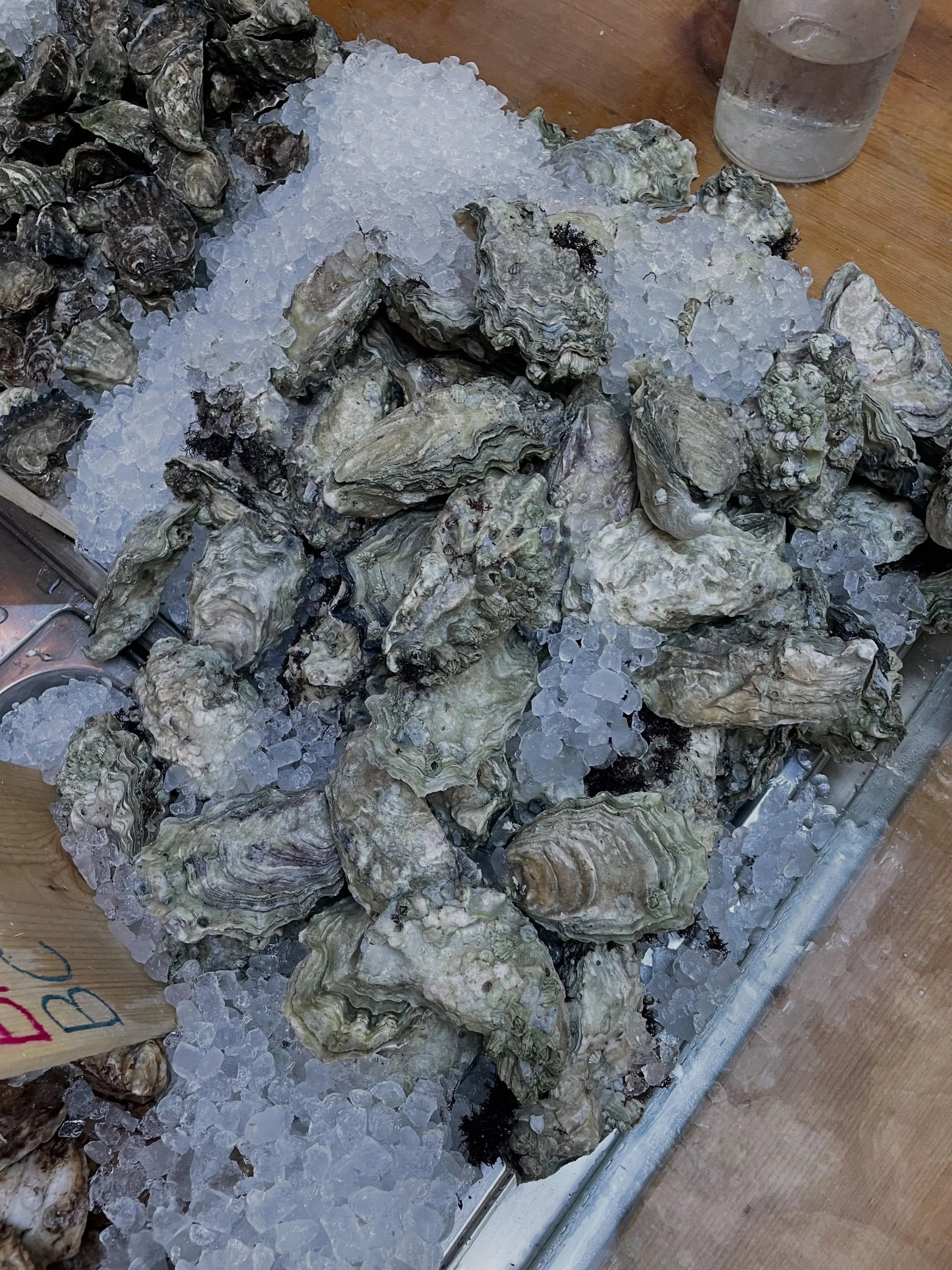 Oysters on ice 

Fall Hpurs 
Friday 5pm to 9pm
Saturday noon to 9pm
Sunday noon to 4pm