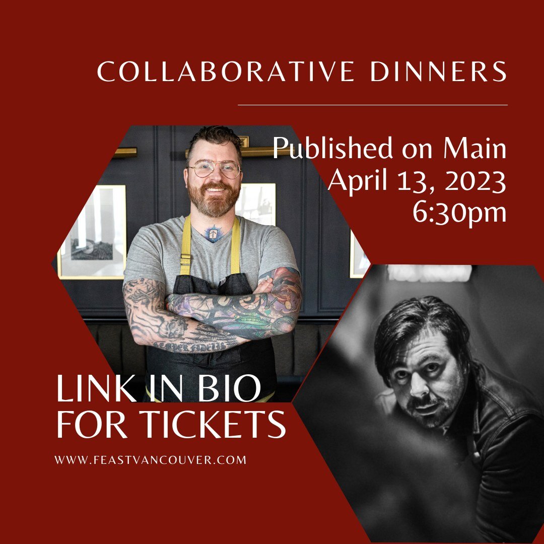 The Collaborative Dinner at @published.on.main  on April 13th at 6:30 is a highly anticipated culinary event that promises to take diners on an unforgettable gastronomic journey. This event brings together two highly acclaimed chefs, Vancouver's @muc