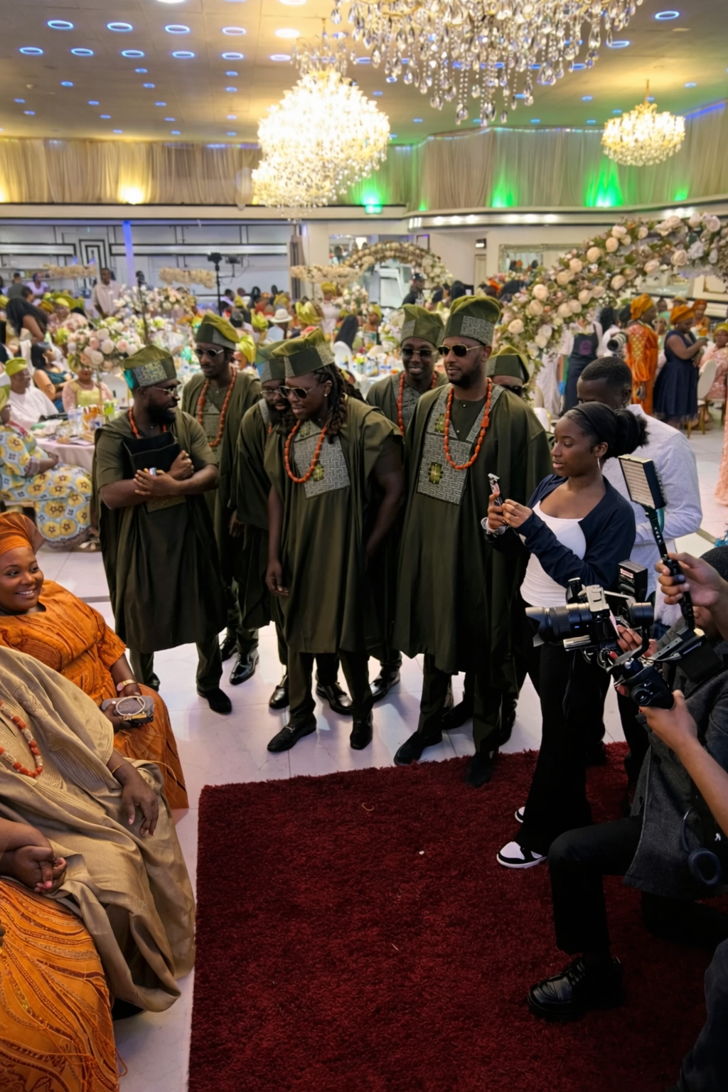 Wedding celebration dancefloor with DJ entertainment and live atmosphere