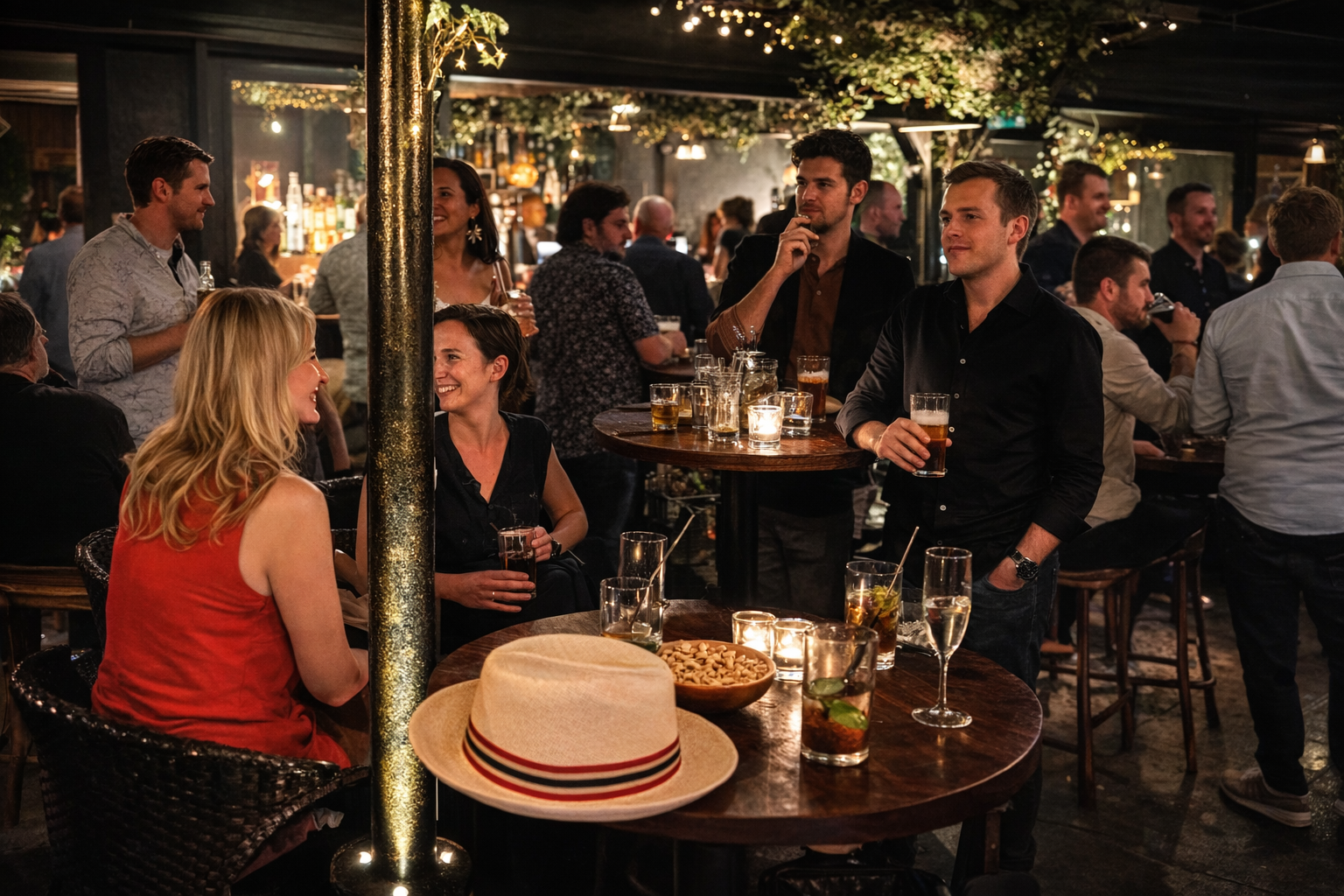 Private party DJ entertainment with guests socialising and dancing