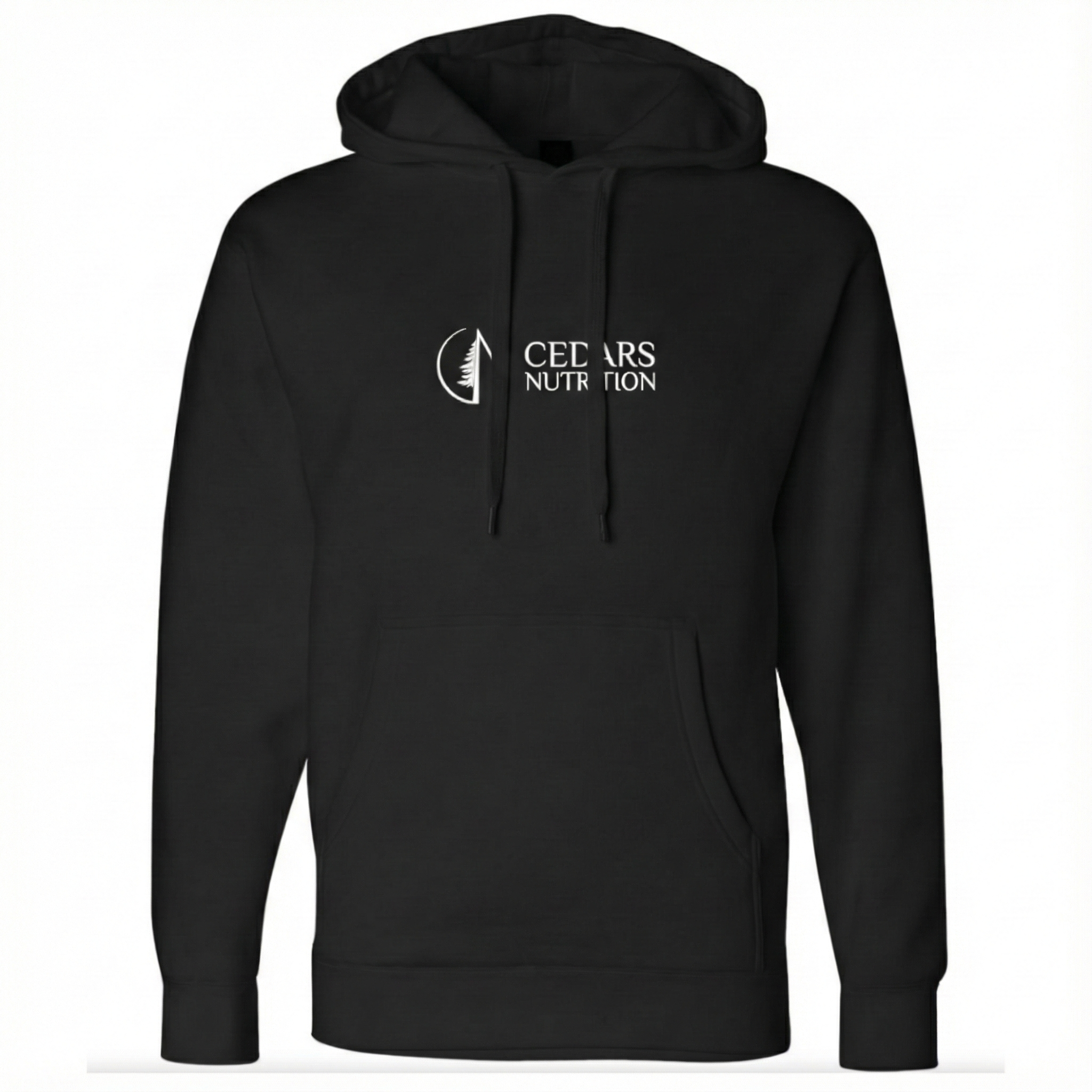 Cedars Nutrition Logo Embroidered Sweatshirt (Black / White)