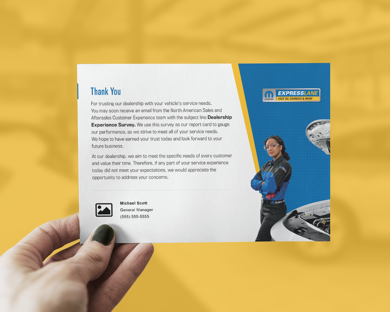Mopar Express Lane <br/> Customer Handout