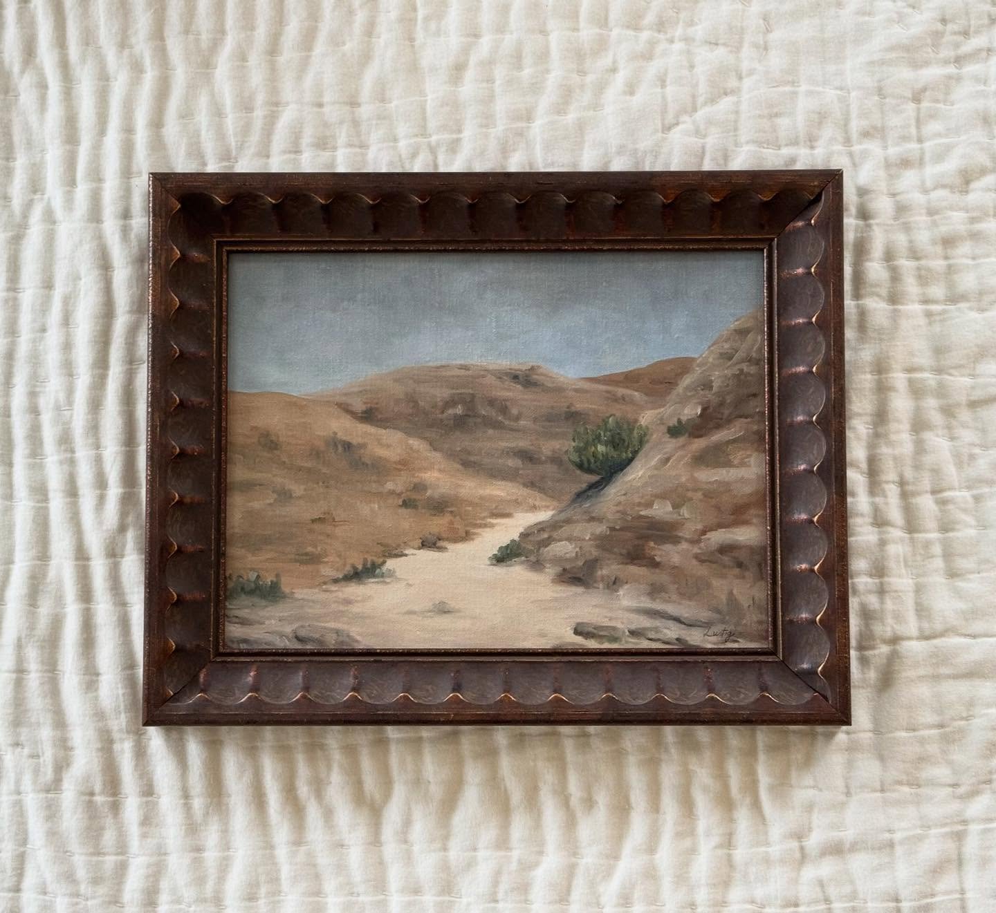 Presenting &ldquo;Rotem&rdquo; ✨

Check out @bemapodcast episode 27 for my inspiration.

Who else listens to @bemapodcast ?

Original oil painting, custom frame 

Also available in prints. 

#bemapodcast #landscapepainting #oilpaintings #cincinnatiar