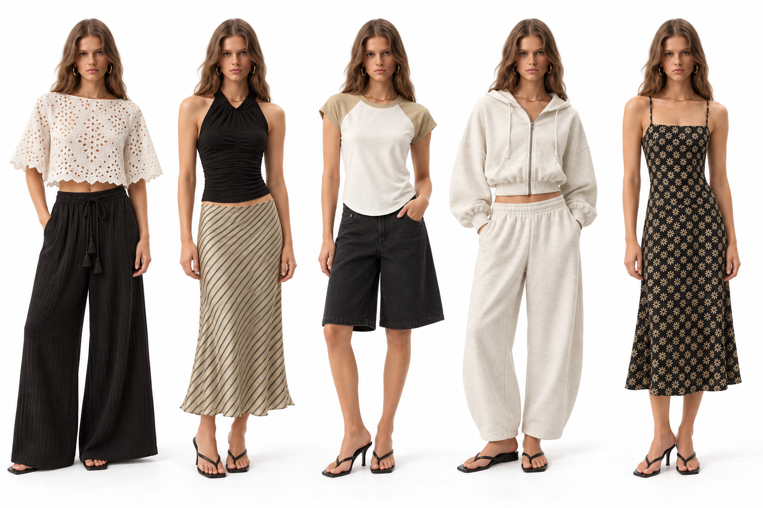 Five-Look Minimalist Fashion Lineup.png