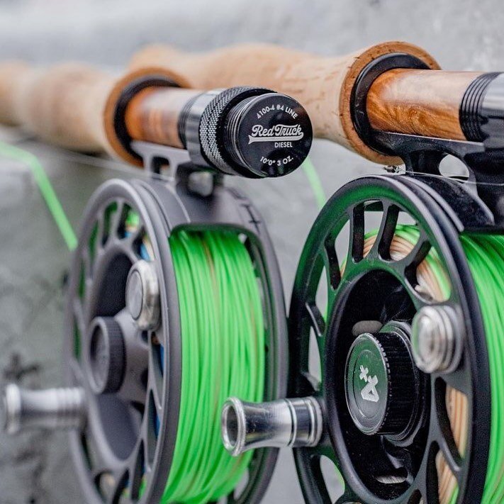 We are well stocked on @hatchoutdoors and still have some @redtruckflyfishing 10ft 4WTS + more! Don&rsquo;t forget, when you buy a rod and reel from us, you get free fly line!