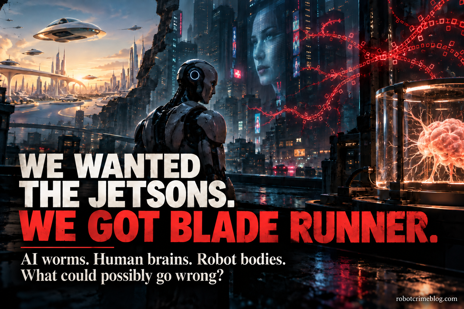 WE WANTED THE JETSONS. WE GOT BLADE RUNNER.
