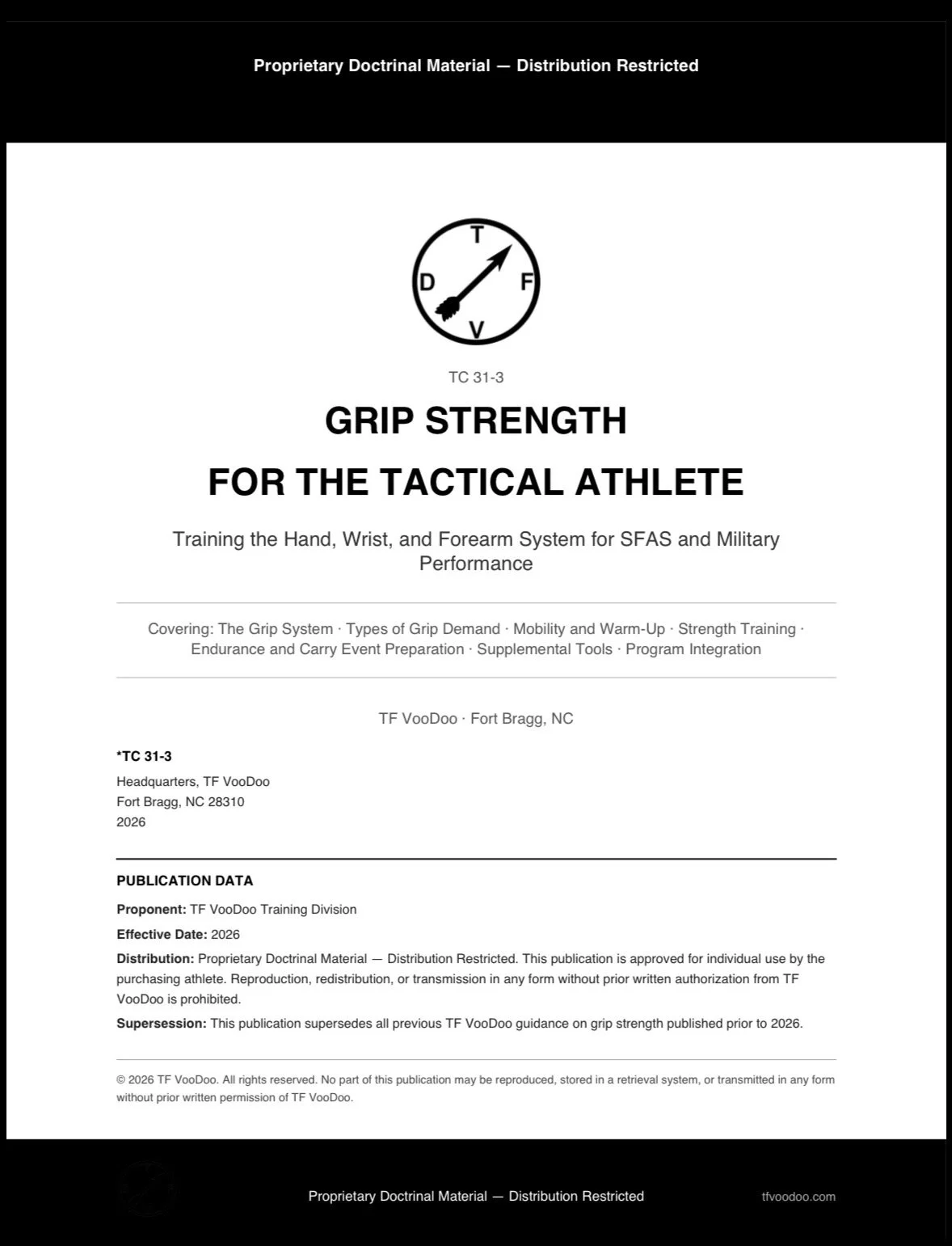 TC 31-3 - Grip Strength for the Tactical Athlete