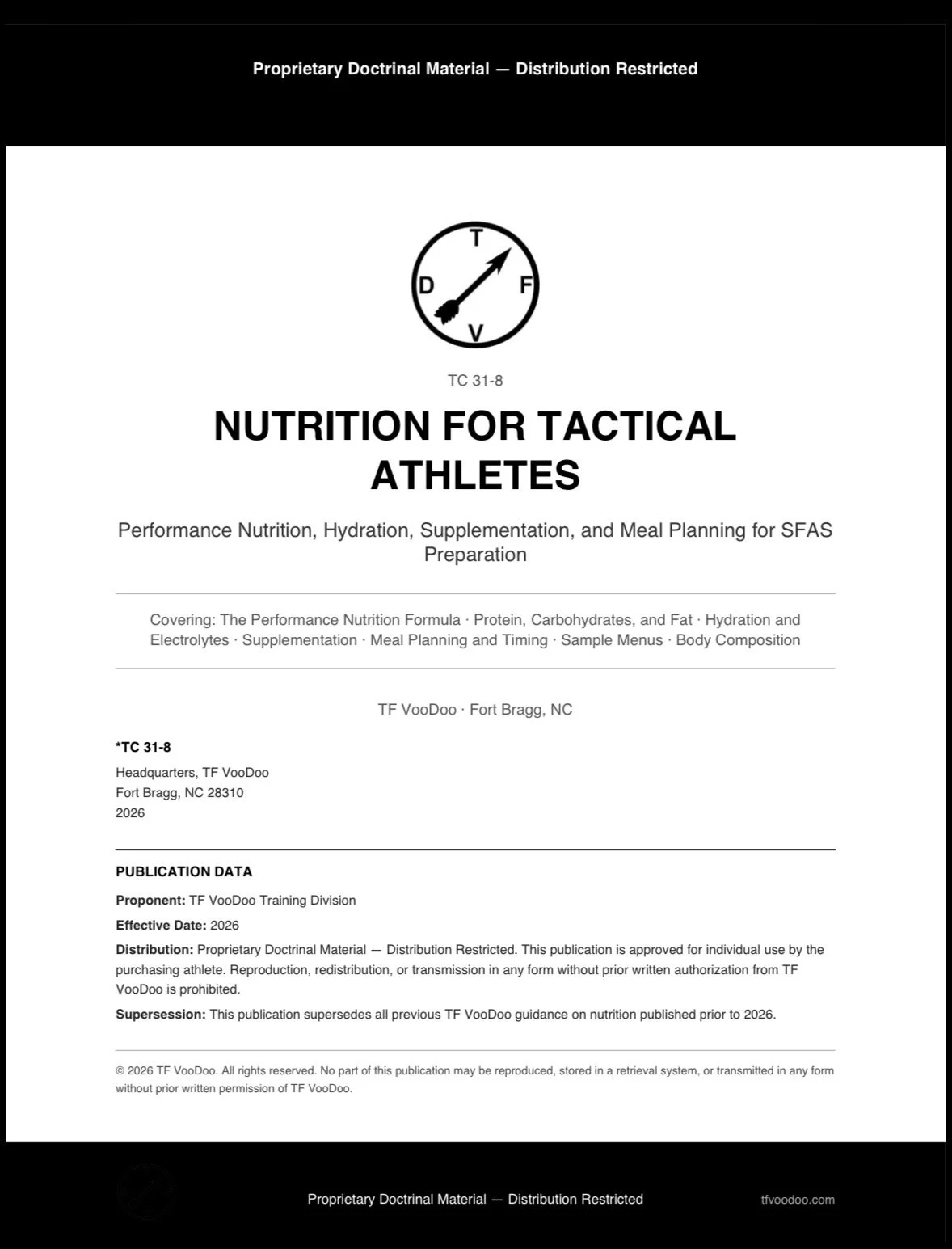 TC 31-8 — Nutrition for Tactical Athletes