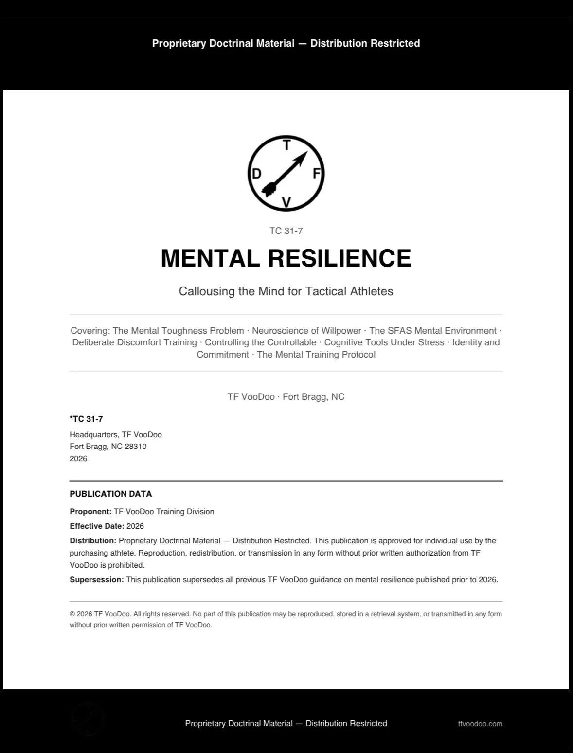 TC 31-7 — Mental Resilience for Tactical Athletes