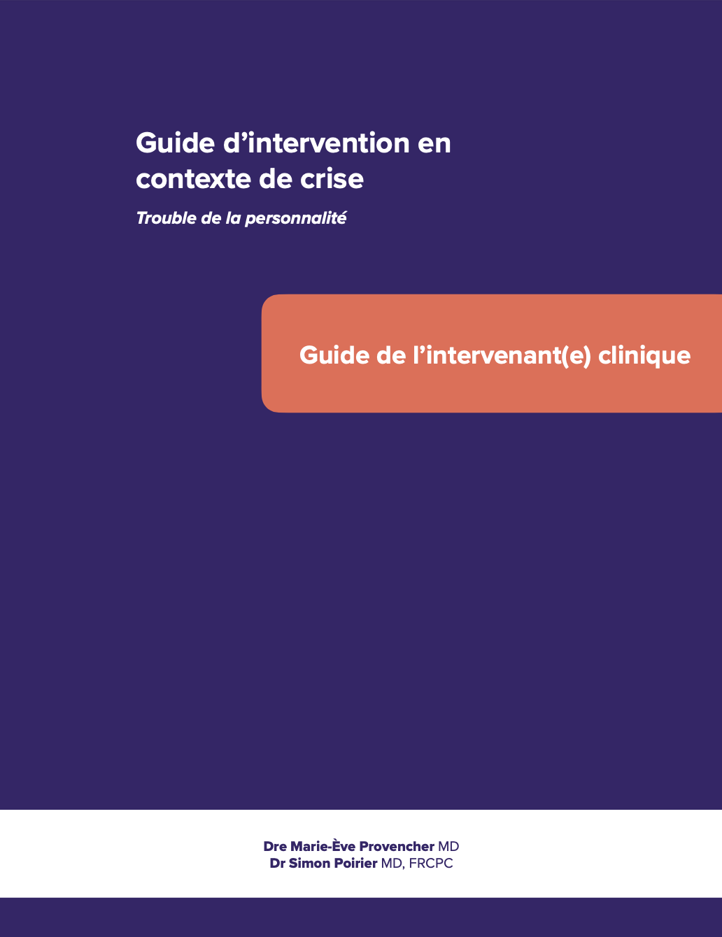 Guide de soins en contexte de crise
