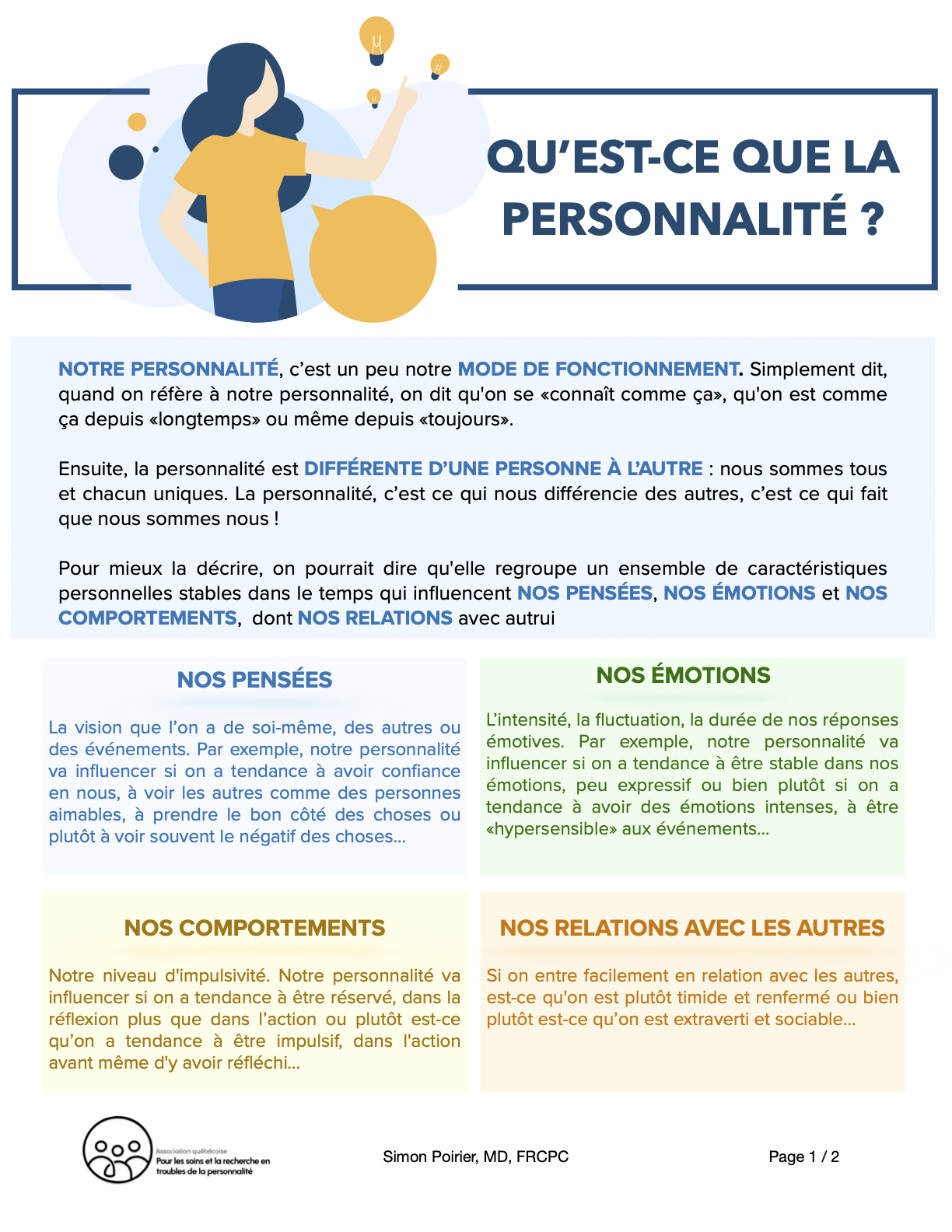Qu'est-ce que la personnalité ? — www.personnalite.ca