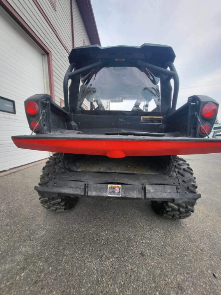 REAR VIEW WITH TAILGATE OPEN