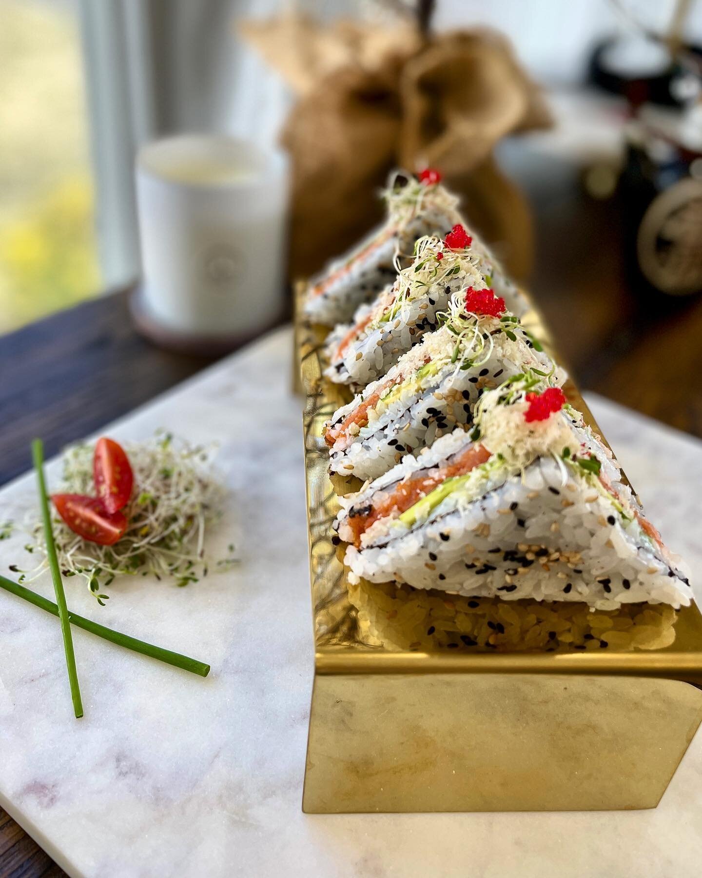 ✨Spicy tuna onigirazu🍙🍘✨ #sushisandwich #tooprettytoeat #sushiart #sushilovers #sushichef #cheflife #sushicatering #nyc #nj #foodinsta #foodstagram