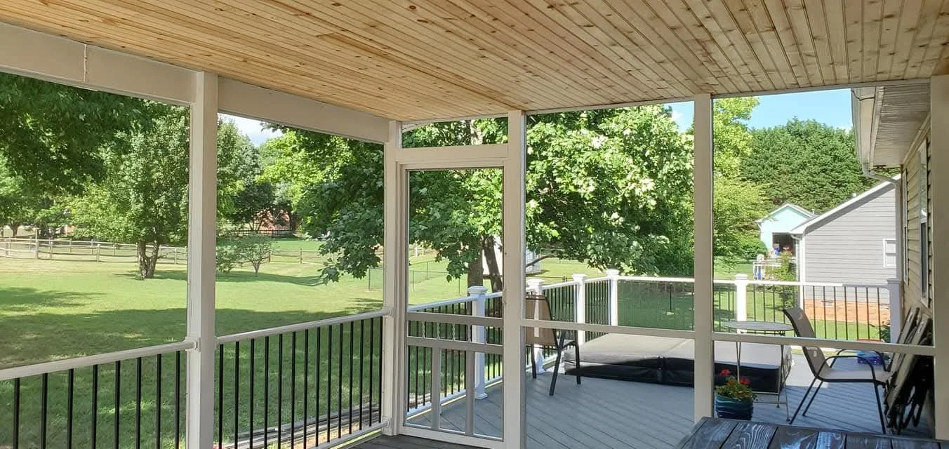 Composite Deck with Screen Room and Hot Tub, Monroe, NC