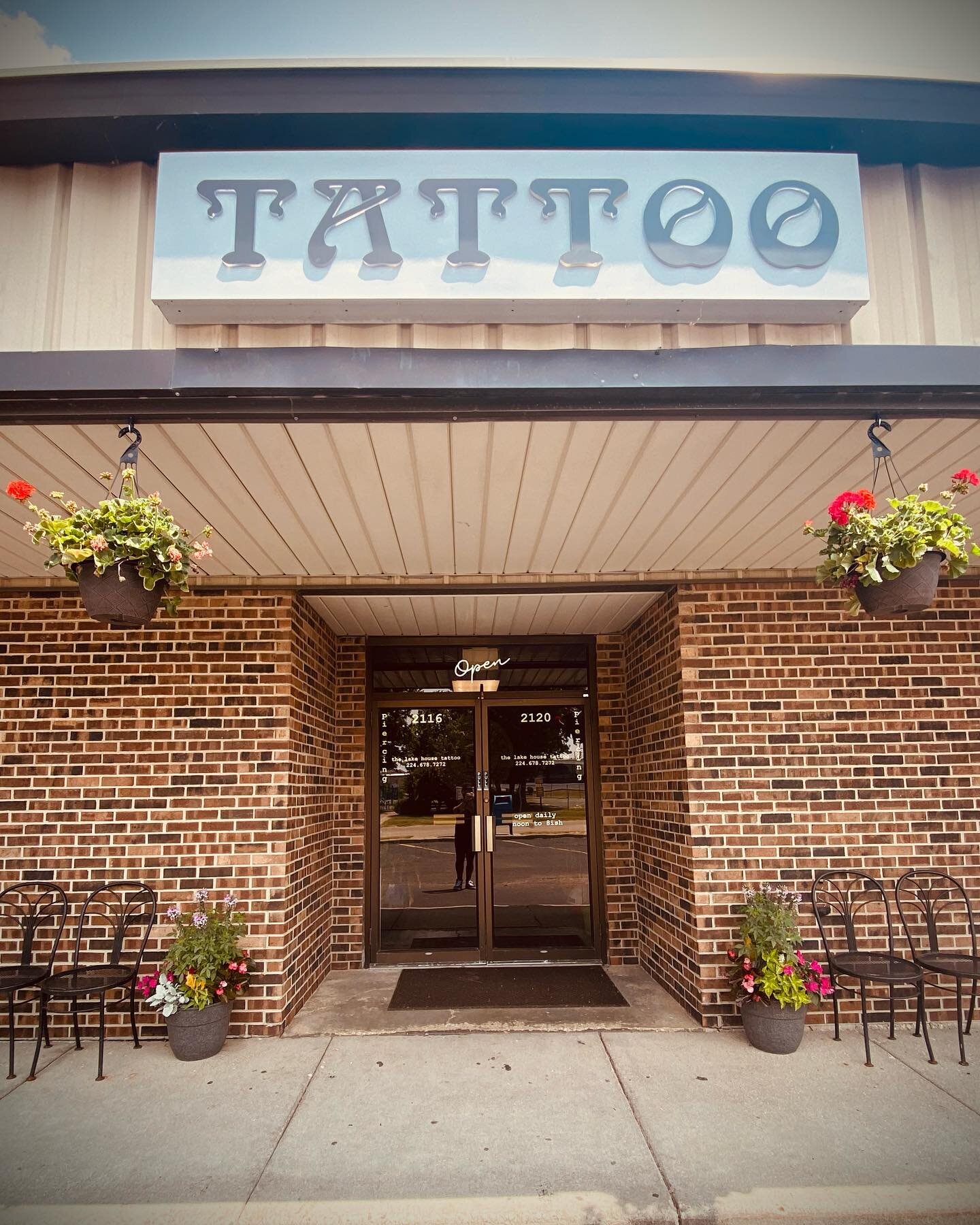 We&rsquo;ve got time to make your tattoo dreams come true. Call or stop by at noon today and tomorrow. FIND US UNDER THE WATER TOWER IN BEAUTIFUL LAKE IN THE HILLS #walkinswelcome #lithlife #lakeinthehills #tattootime #thelakehousetattoo