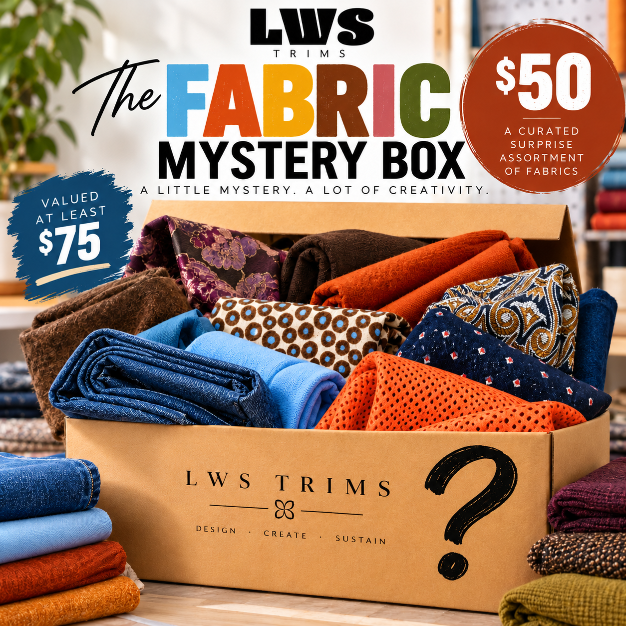MYSTERY BOX-THE FABRIC MYSTERY BOX — $50
