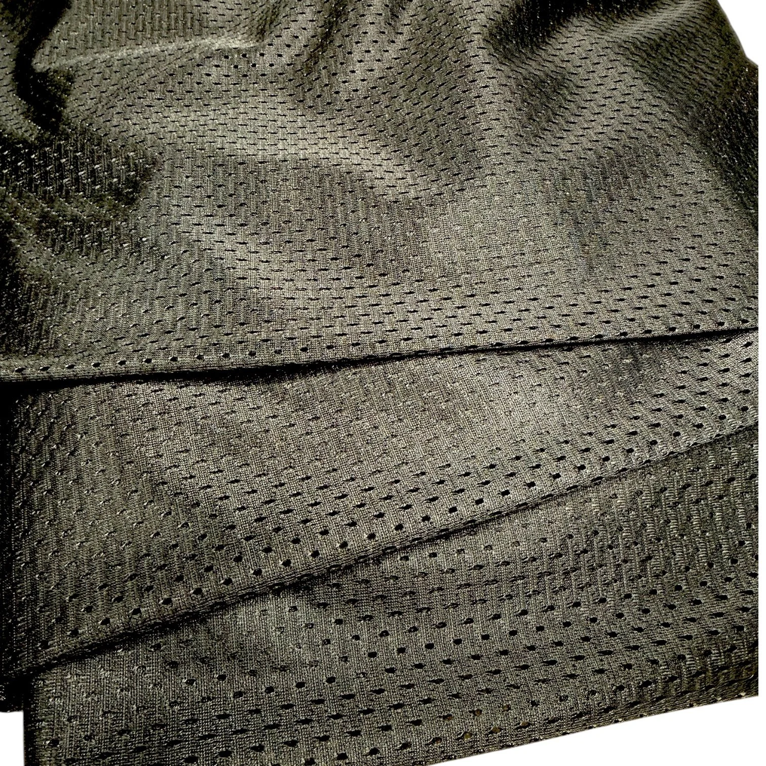 FABRIC-Black Sports Mesh Fabric 60” Wide • Polyester