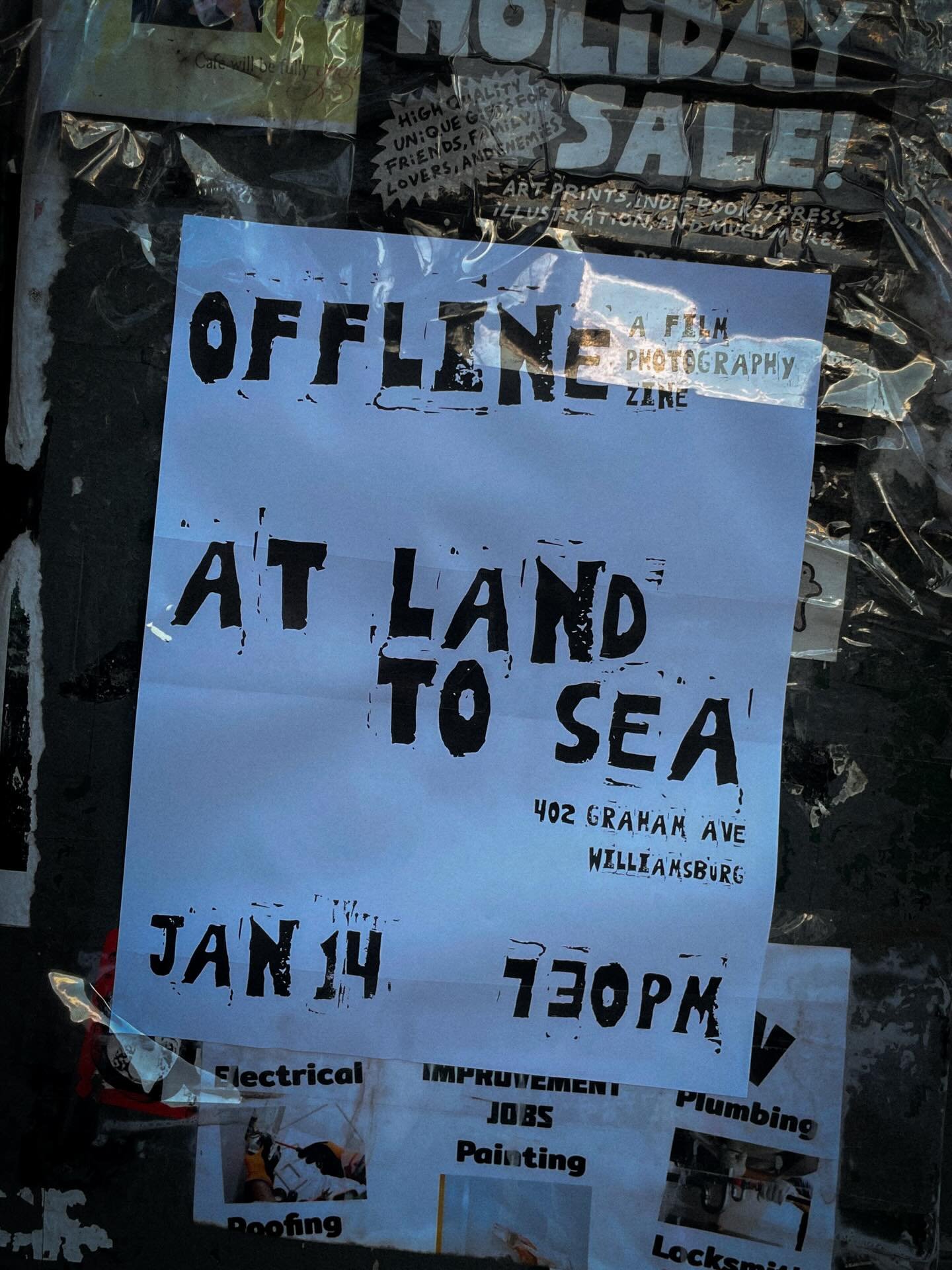 Thanks to everyone who came out Wednesday night to celebrate the launch of OFFLINE @landtoseanyc 📵 it was such an amazing night sharing my film photography zine with awesome people!!

📍if you want to check out OFFLINE you can find copies in the lib