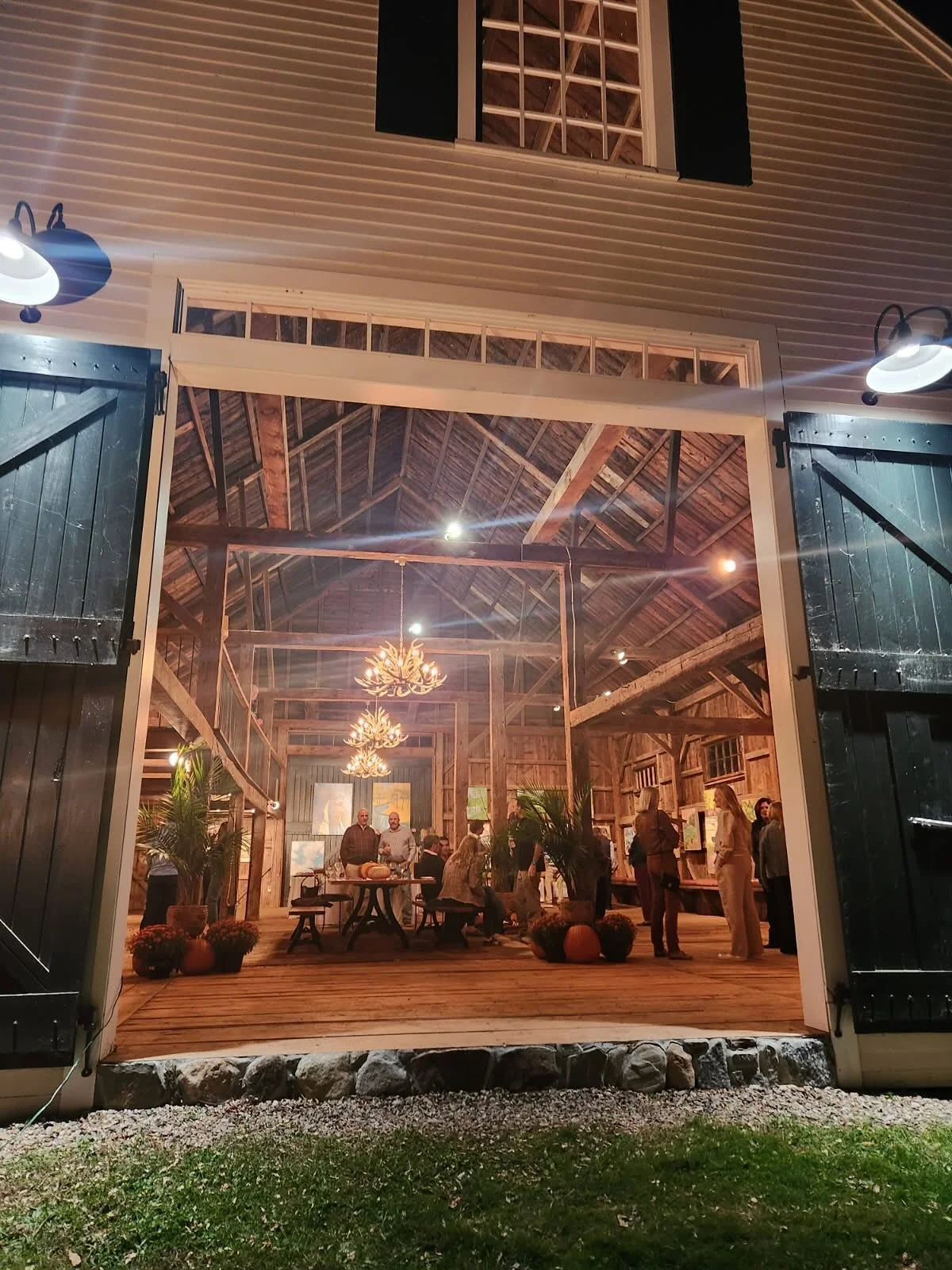 What a fun opening last night!! This eight-person landscape painting show is up all weekend, and has some fabulous art in it. Here are photos of some of my paintings, but there are lots more paintings to see in the beautiful restored barn. Flaneur Ga