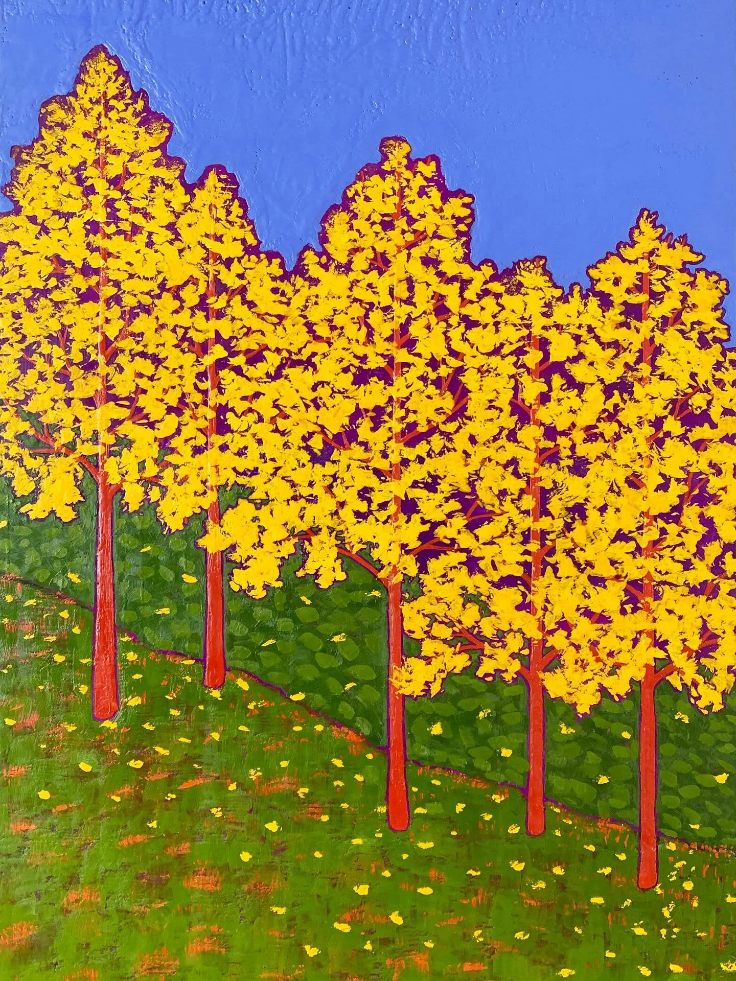 Autumn in New England is pretty hard to beat. Even though the drought has led to slightly more muted colors in real life this year, my palette is still hitting the high notes! I&rsquo;ve got autumn paintings in all sizes and media, some in my home st