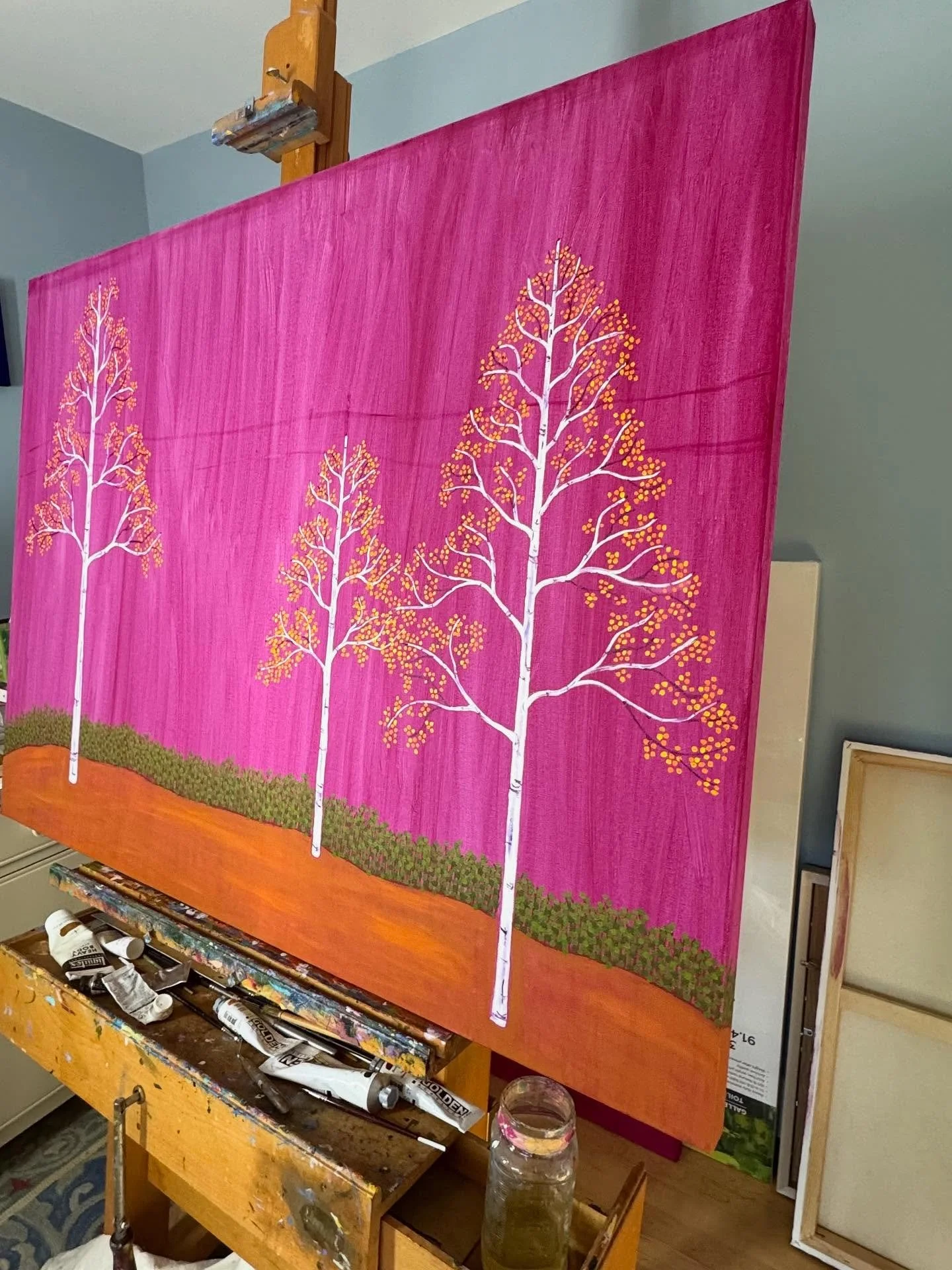 Life has been crazy busy lately, and I haven&rsquo;t had the luxury of large chunks of time to paint, I&rsquo;m just grabbing an hour here and there a few times a day whenever I can. I really need to create for at least a few hours every day to feel 