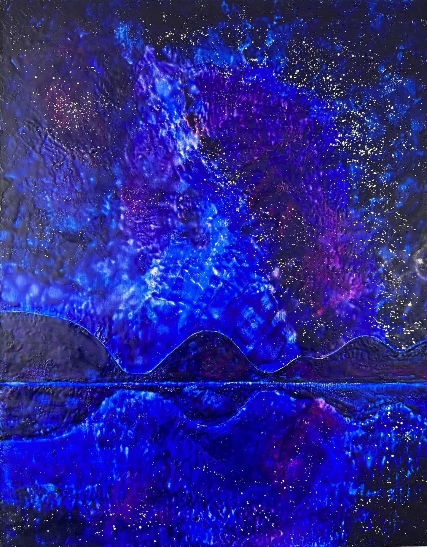 It&rsquo;s that time of year again - the Top 10 countdown of my most popular paintings in 2025. #10 is Wonder, 30&rdquo; x 24,&rdquo; encaustic on panel, inspired by a beautiful natural light show over Jordan Pond in Acadia National Park. I used mult