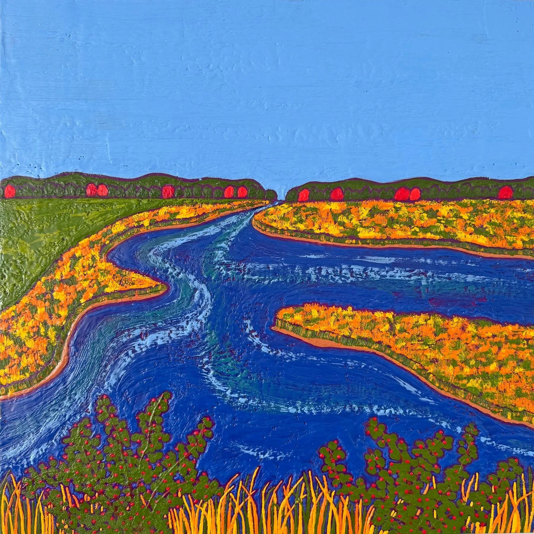 What says home to you?  For me, it will
always be the sight of a salt marsh. I grew up paddling and fishing on the
Westport River on the south coast of Massachusetts. I now live close by two
marshes in Maine &ndash; the Spurwink and Scarborough marsh