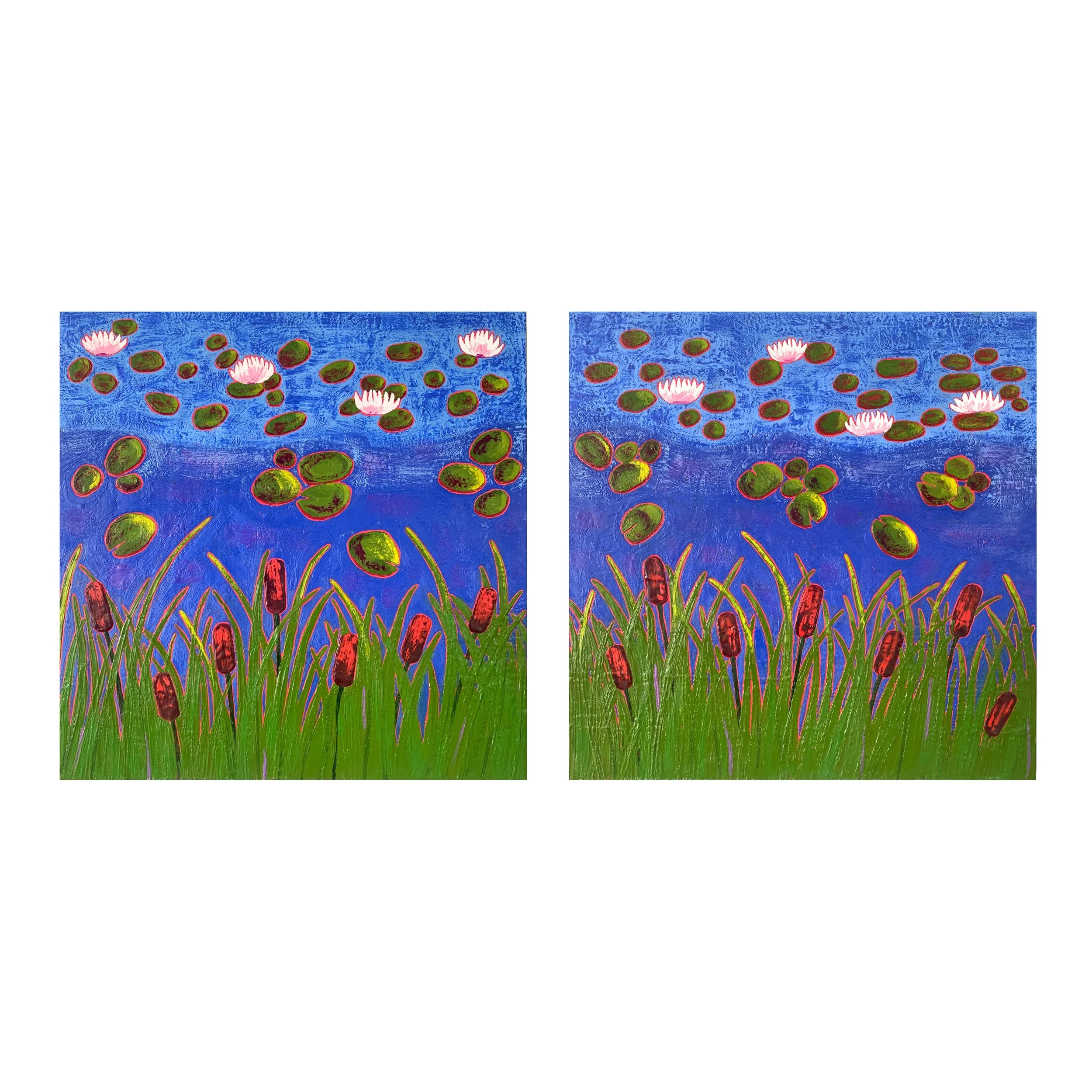 Pond's Edge (Diptych)