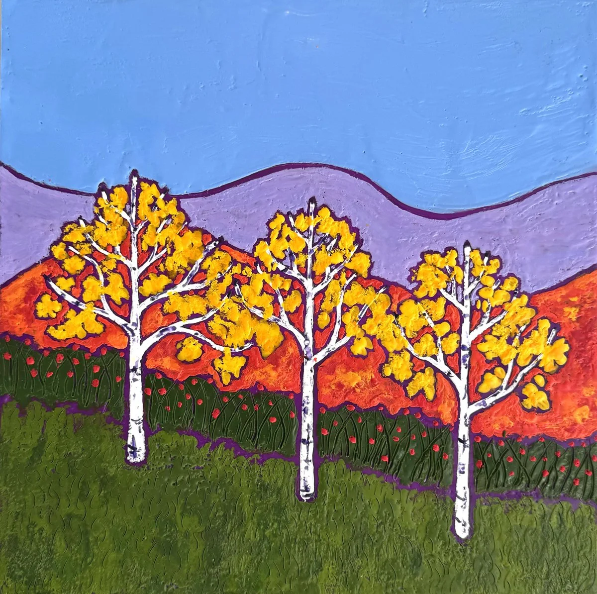 Resplendent, 12" x 12"