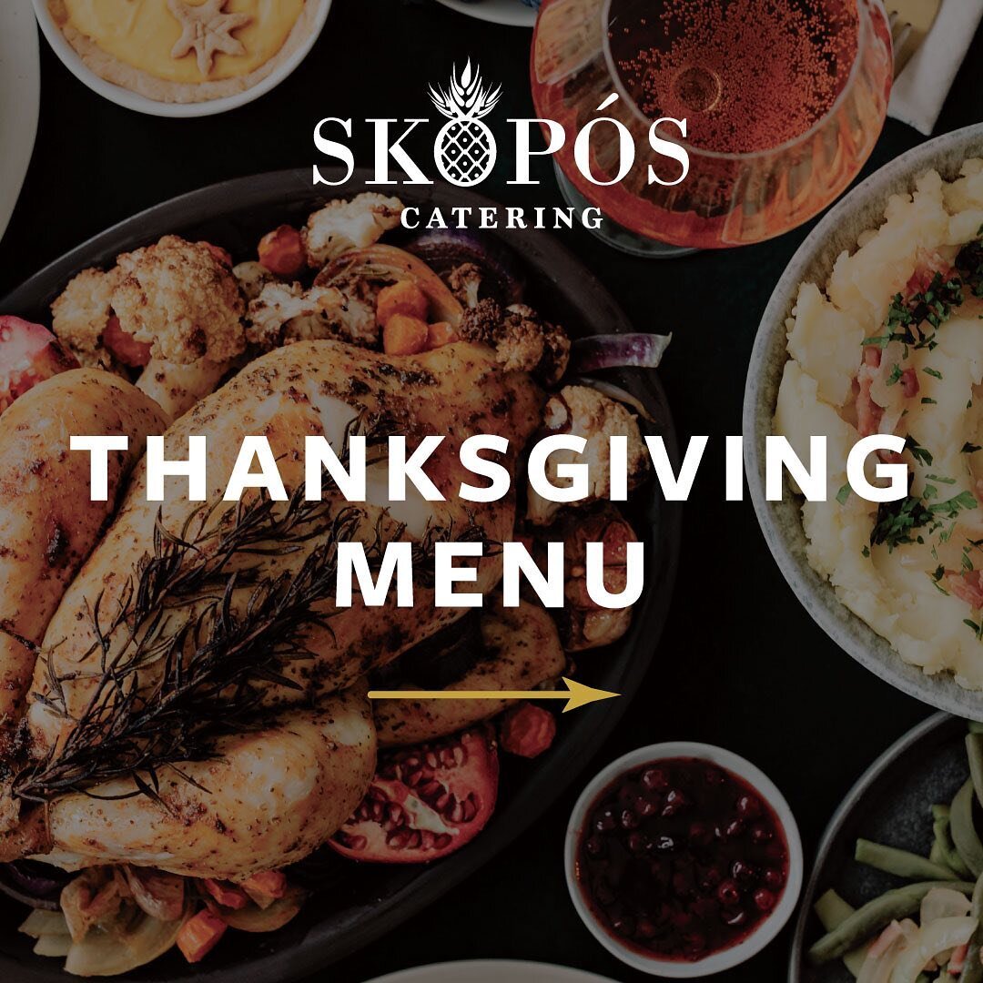 Now accepting orders for Thanksgiving Dinner - swipe to check out the menu!  Email Info@SkoposCatering.com to place your order and let&rsquo;s us handle the cooking this year! #SkoposCatering #WoodRidgeNJ #Thanksgiving #Catering #NJCaterer #HolidaySe