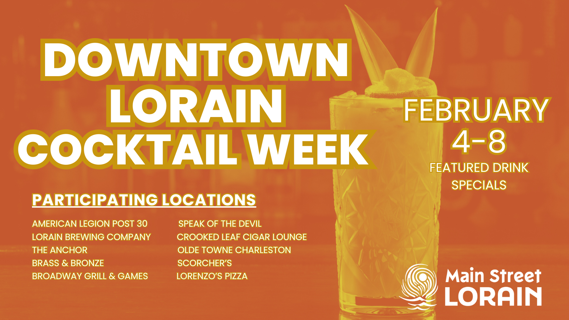 Downtown Lorain Cocktail Week