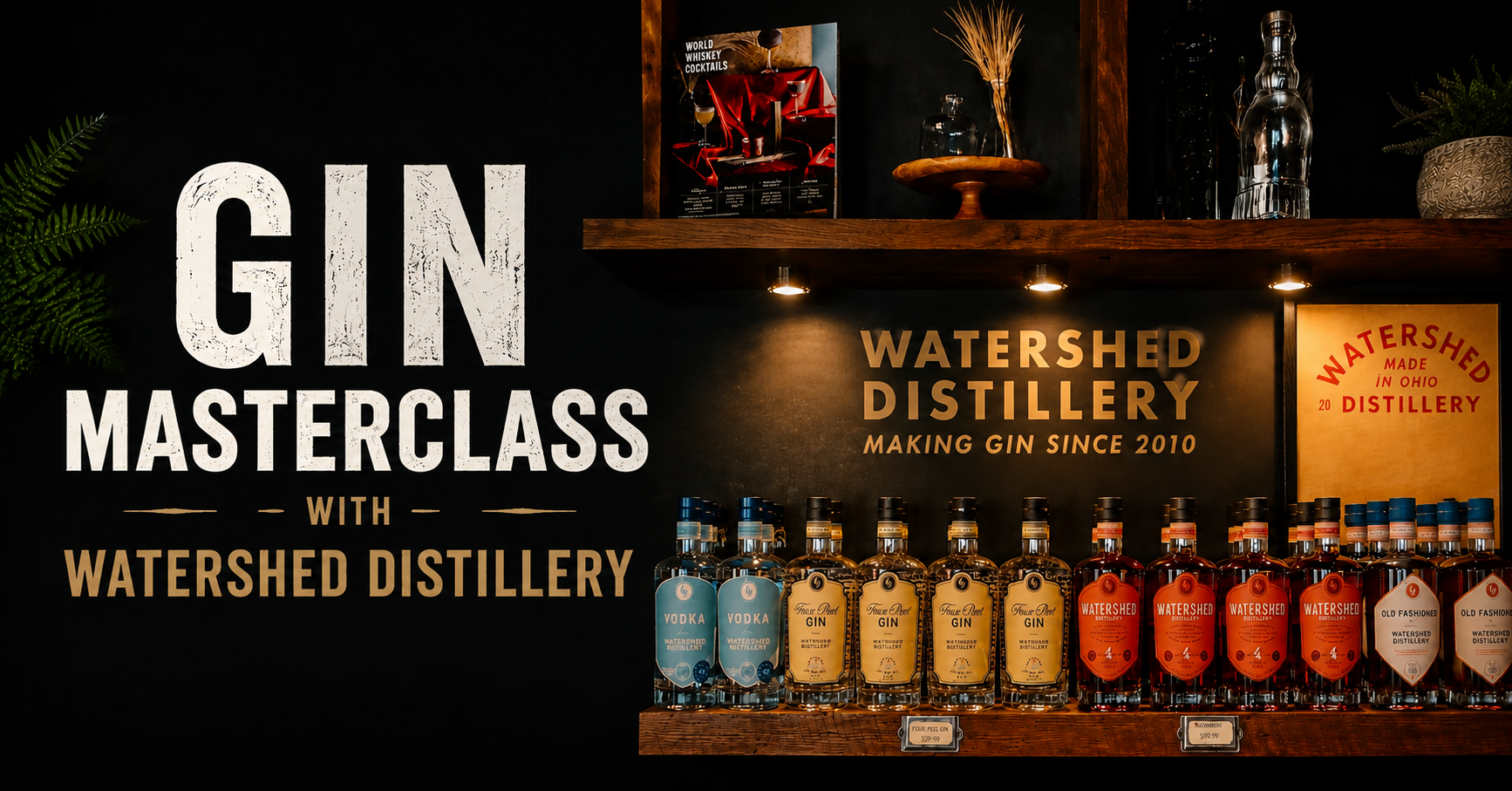 Gin Masterclass with Watershed Distillery