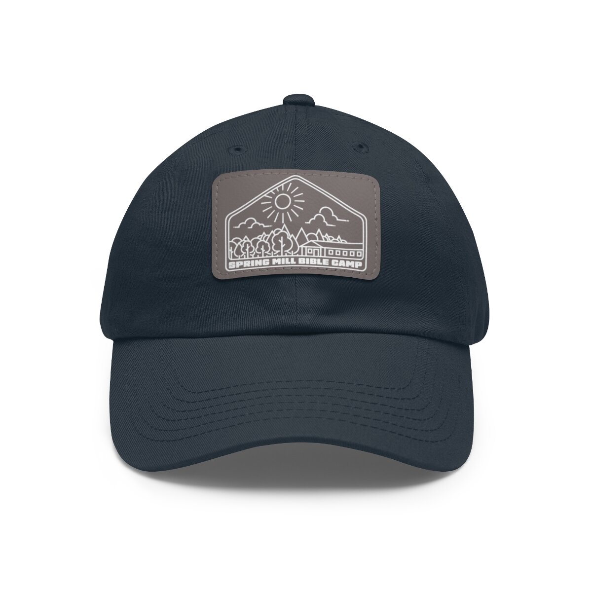 Hat with Leather Patch — Spring Mill Bible Camp