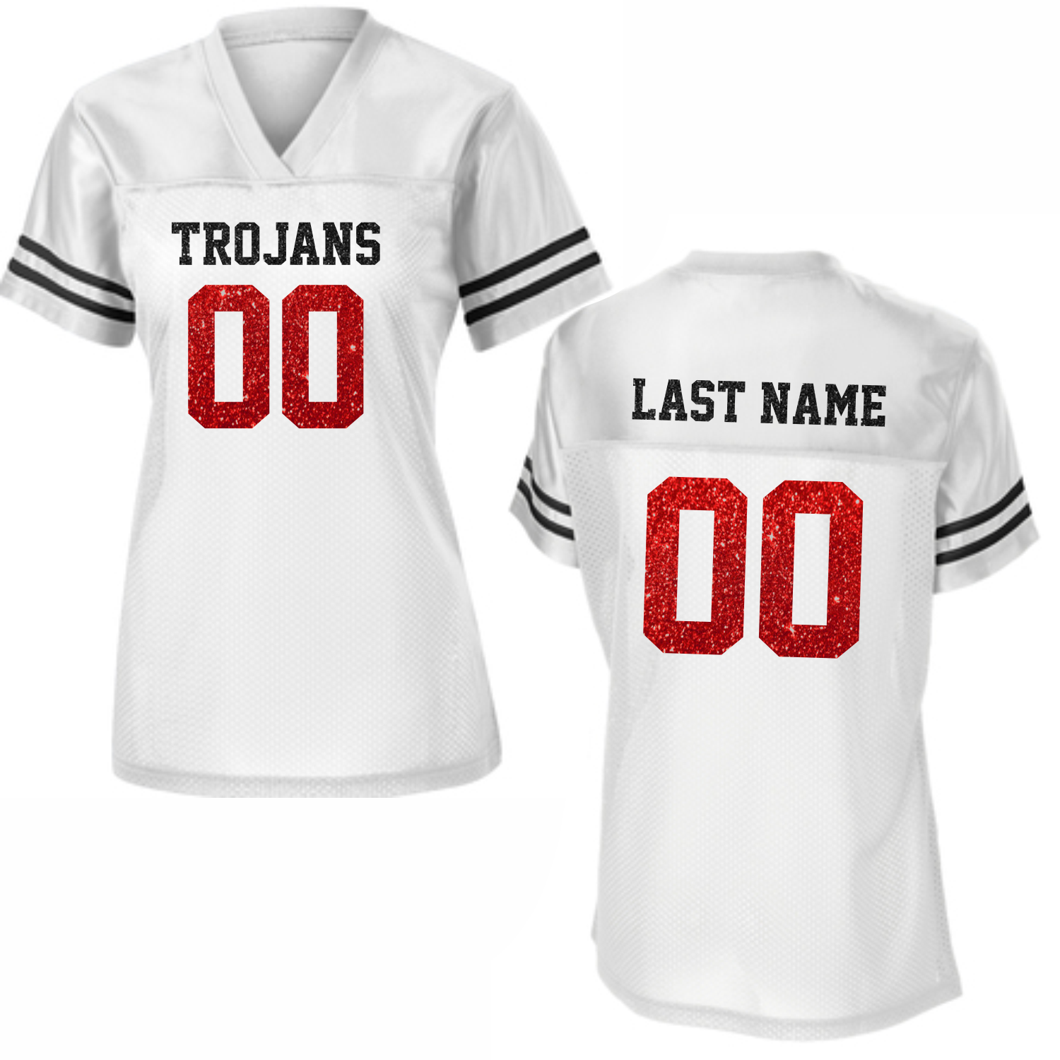 WEST BOOSTER CLUB - 13 - FOOTBALL REPLICA MOM JERSEY - WHITE