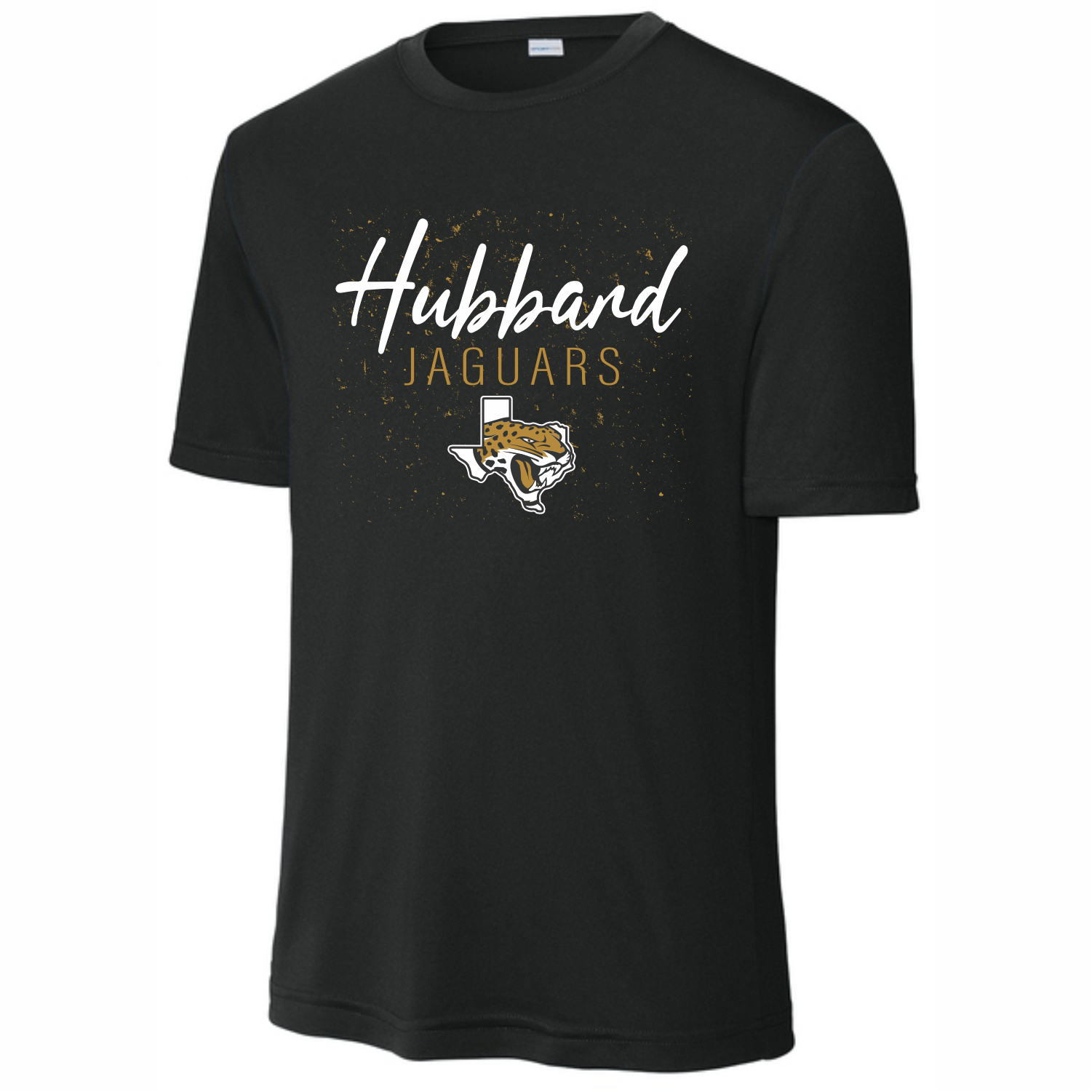 HUBBARD JAGUARS TEXAS LOGO DRI-FIT T-SHIRT - BLACK