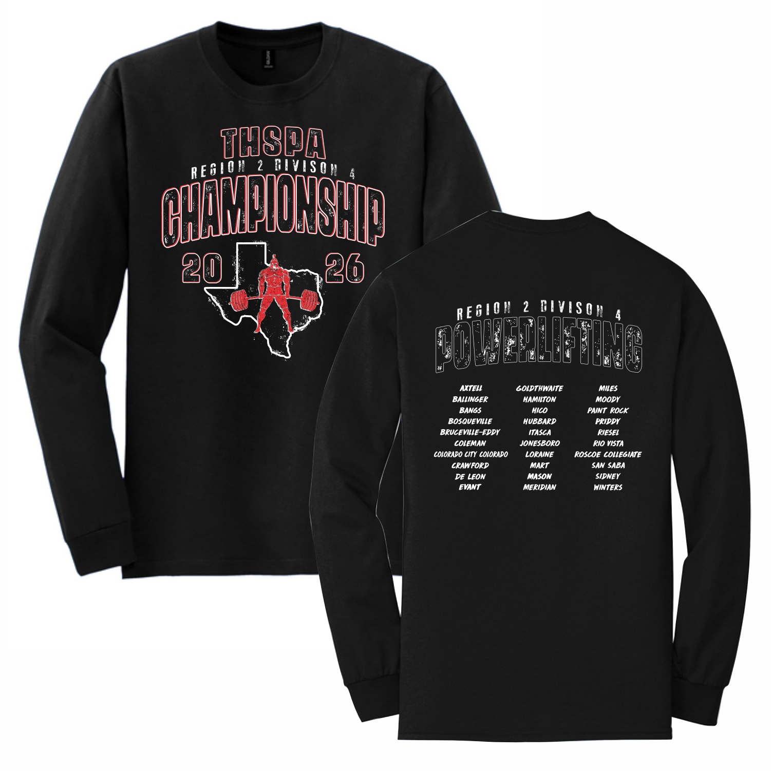 THSPA REGION 2 - DIVISION 4 - LONG SLEEVE T-SHIRT