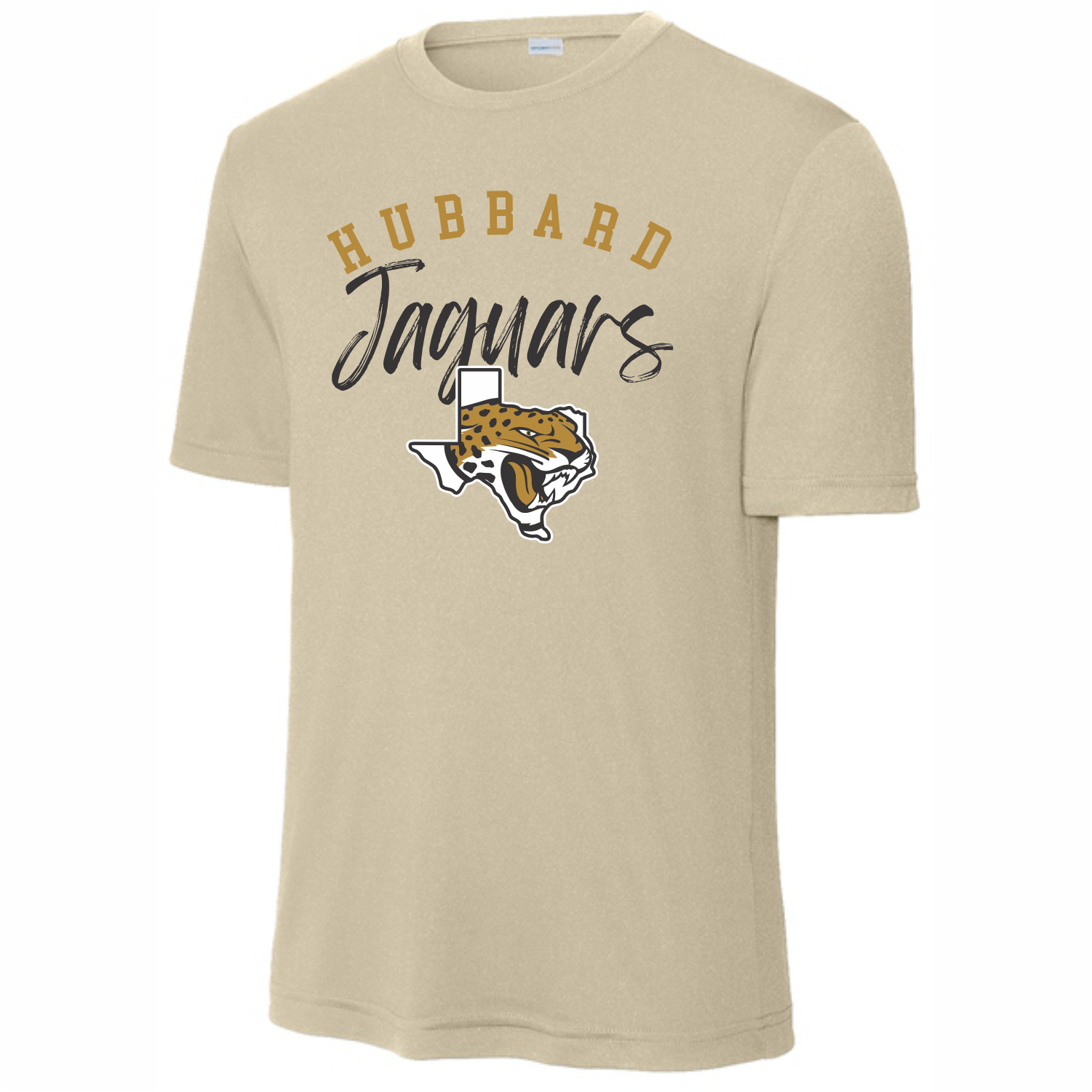 HUBBARD JAGUARS TEXAS LOGO DRI-FIT T-SHIRT - NATURAL