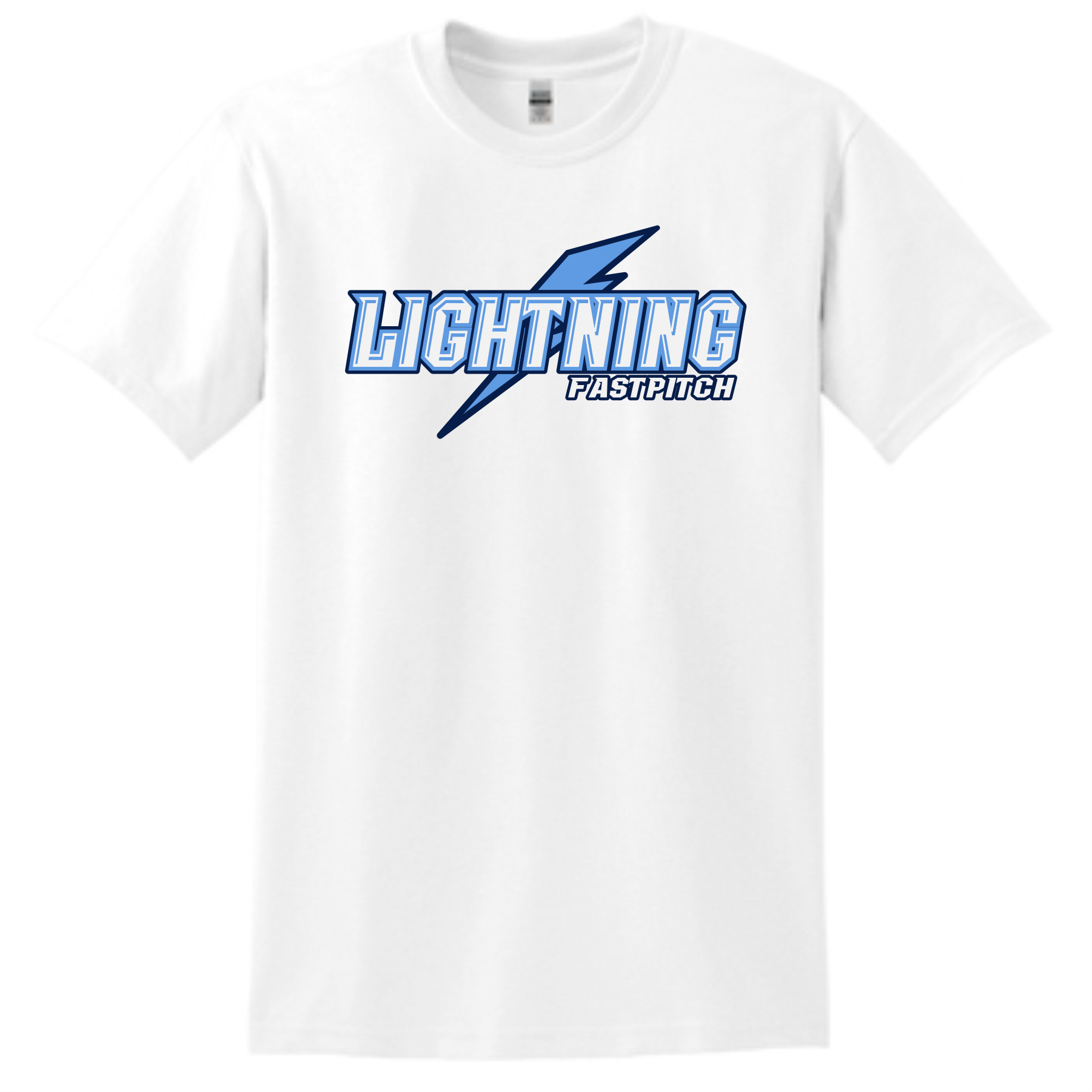 LIGHTNING FASTPITCH - COTTON TEE - WHITE