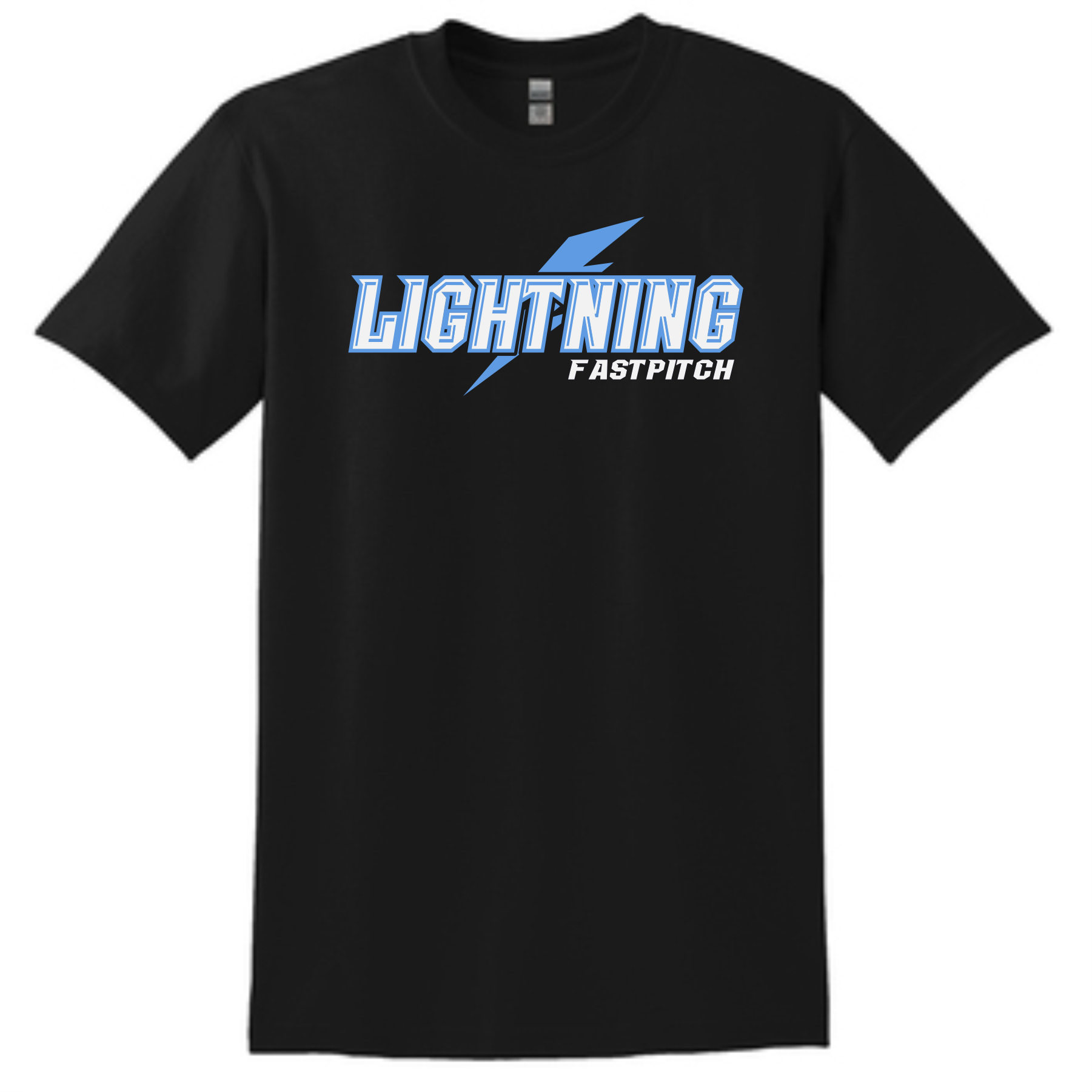 LIGHTNING FASTPITCH - COTTON TEE - BLACK