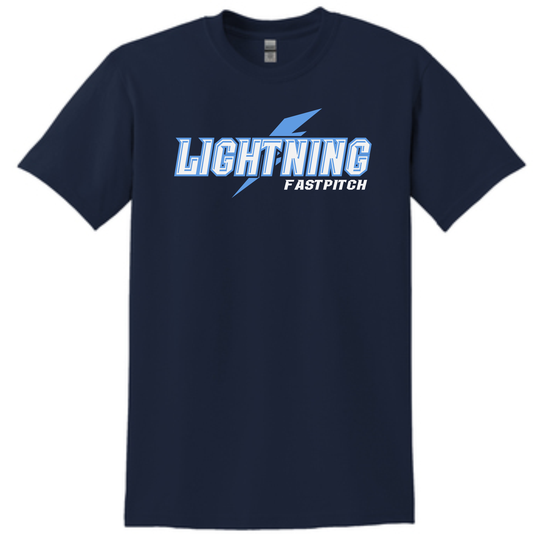 LIGHTNING FASTPITCH - COTTON TEE - NAVY